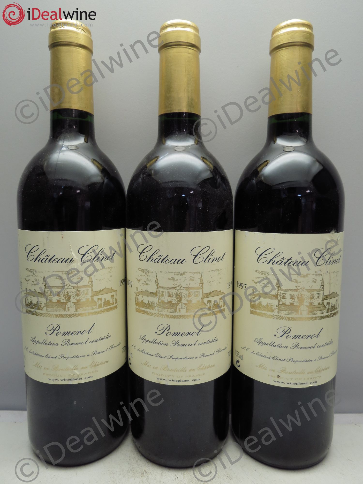 Château Clinet 1997 - Lot de 3 bouteilles - 0