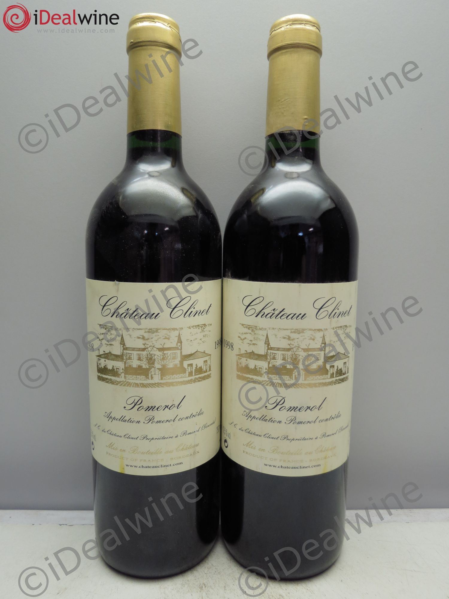 Château Clinet 1998 - Lot de 2 bouteilles - 0
