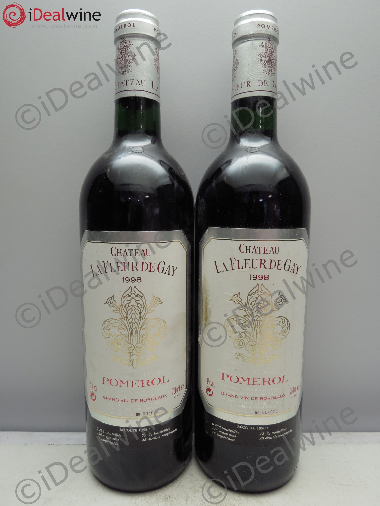 Château la Fleur de Gay 1998 - Lot de 2 bouteilles - 0