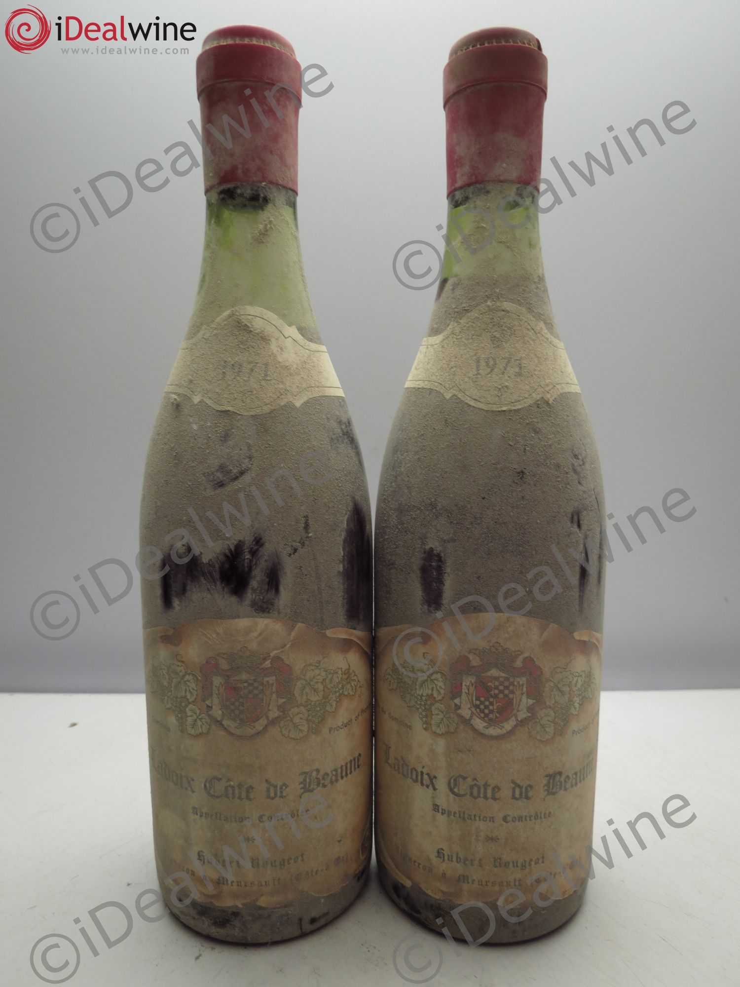Côte de Beaune Ladoix Domaine Hubert Rougeot(sans prix de réserve / no reserve) 1971 - Posten von 2 Flaschen - 0