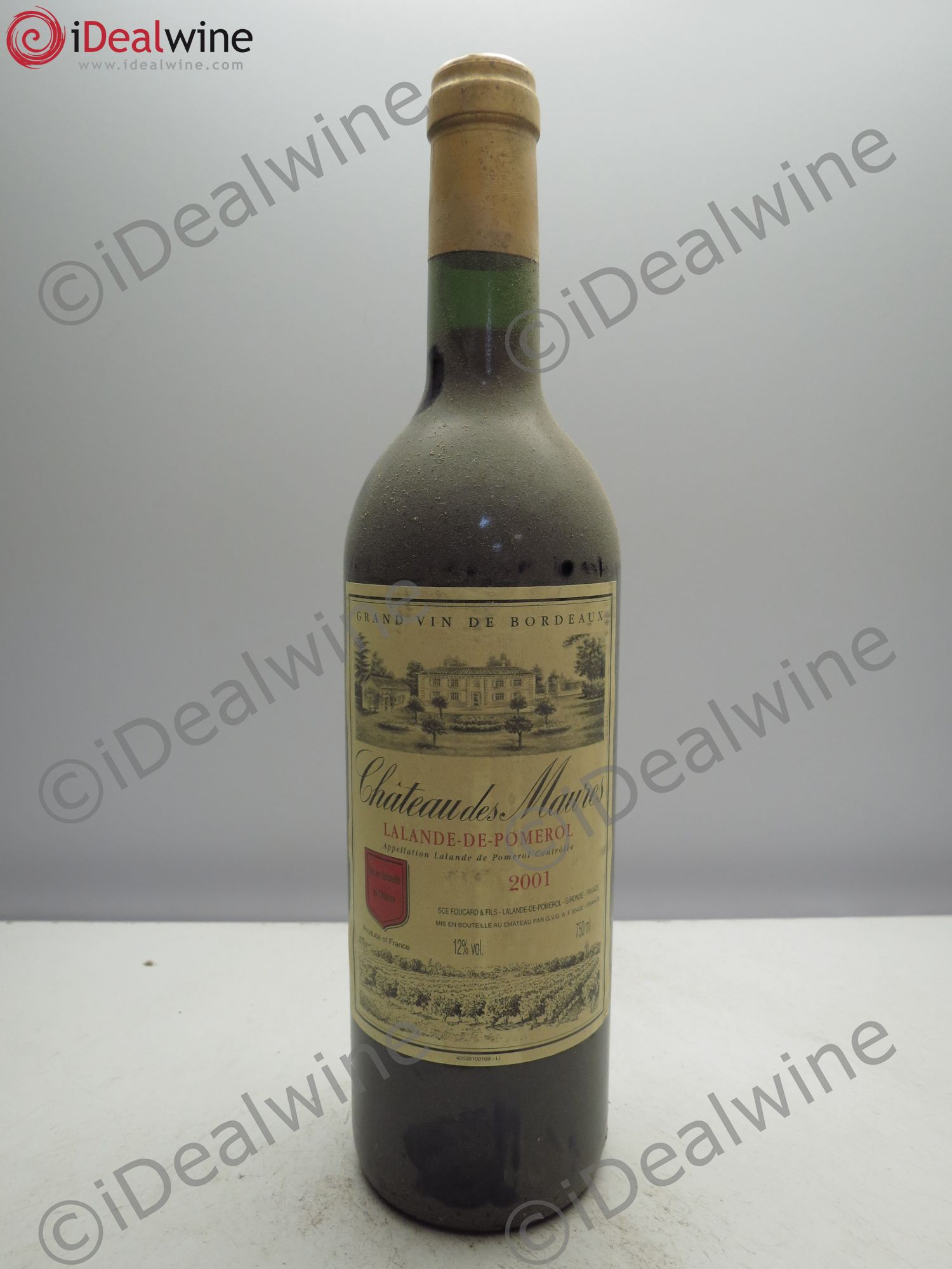 Bordeaux Château des Maures Lalande de Pomerol (sans prix de reserve/no reserve) 2001 - Posten von 1 Flasche - 0
