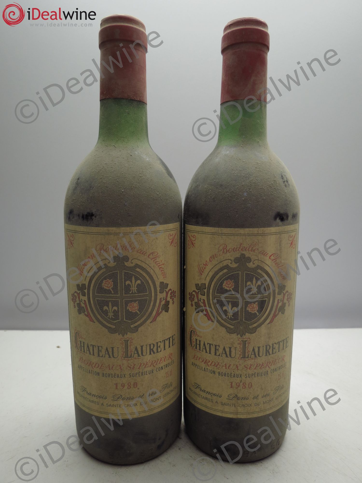 Bordeaux Château Laurette (sans prix de reserve/no reserve) 1980 - Posten von 2 Flaschen - 0
