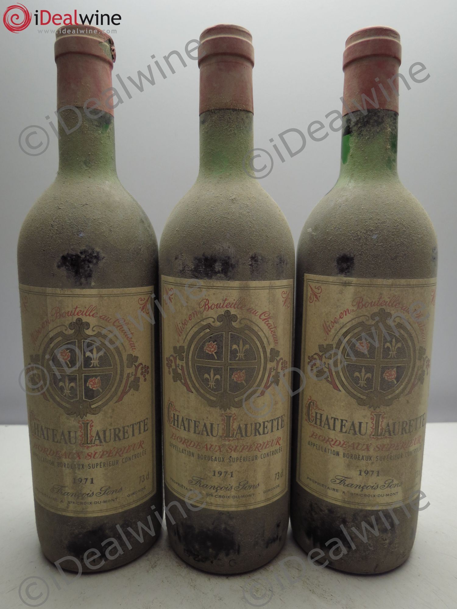 Bordeaux Château Laurette (sans prix de reserve/no reserve) 1971 - Posten von 3 Flaschen - 0