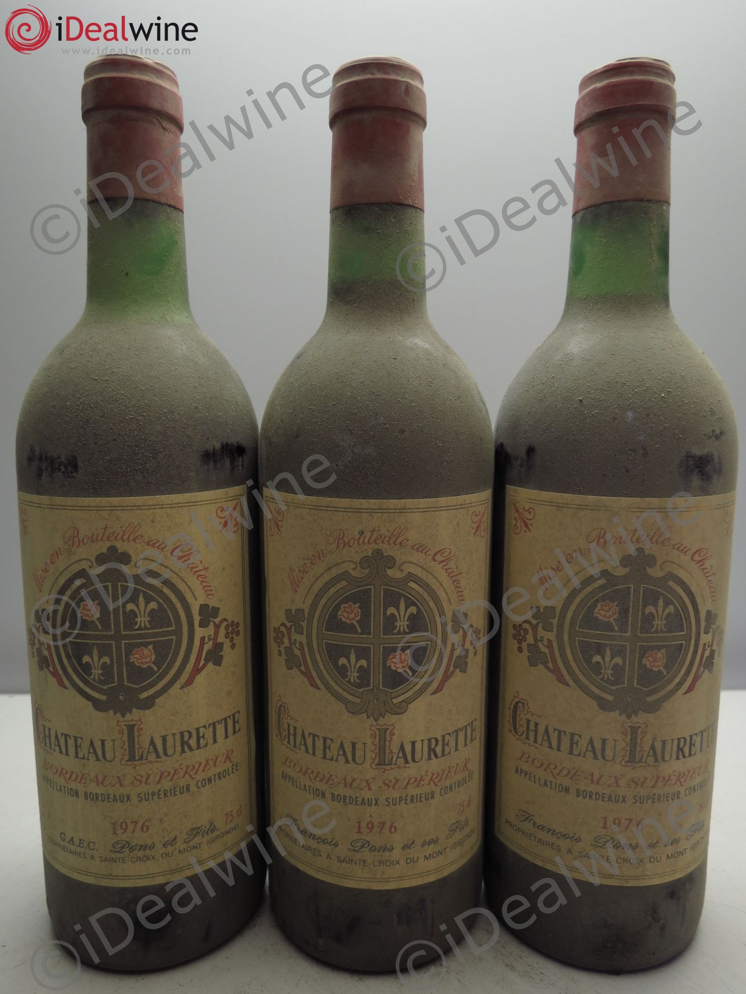 Bordeaux Château Laurette (sans prix de reserve/no reserve) 1976 - Posten von 3 Flaschen - 0