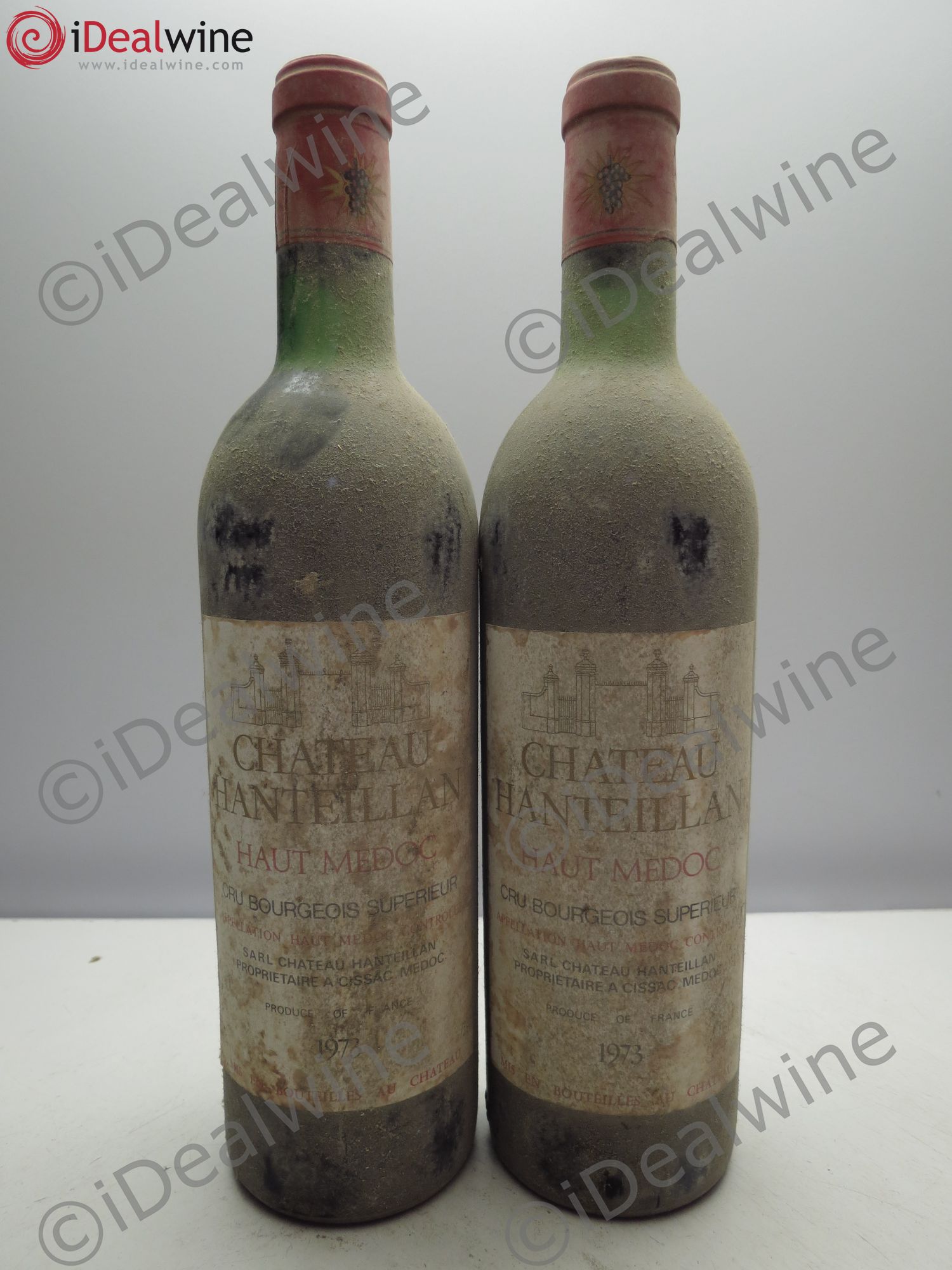 Château Hanteillan Cru Bourgeois (sans prix de réserve / no reserve) 1973 - Lotto di 2 bottiglie - 0