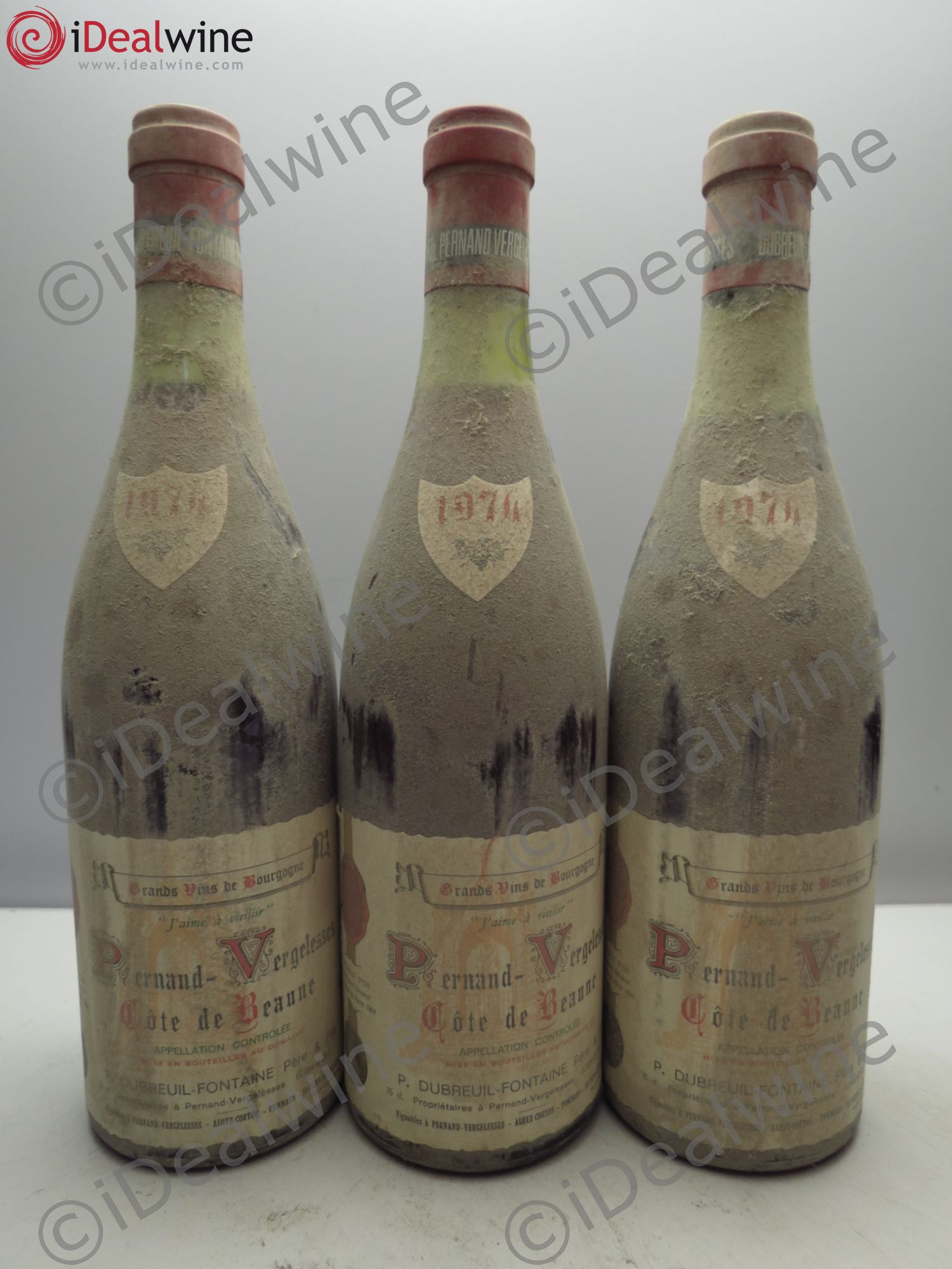 Côte de Beaune Domaine Dubreuil-Fontaine 1974 - Posten von 3 Flaschen - 0