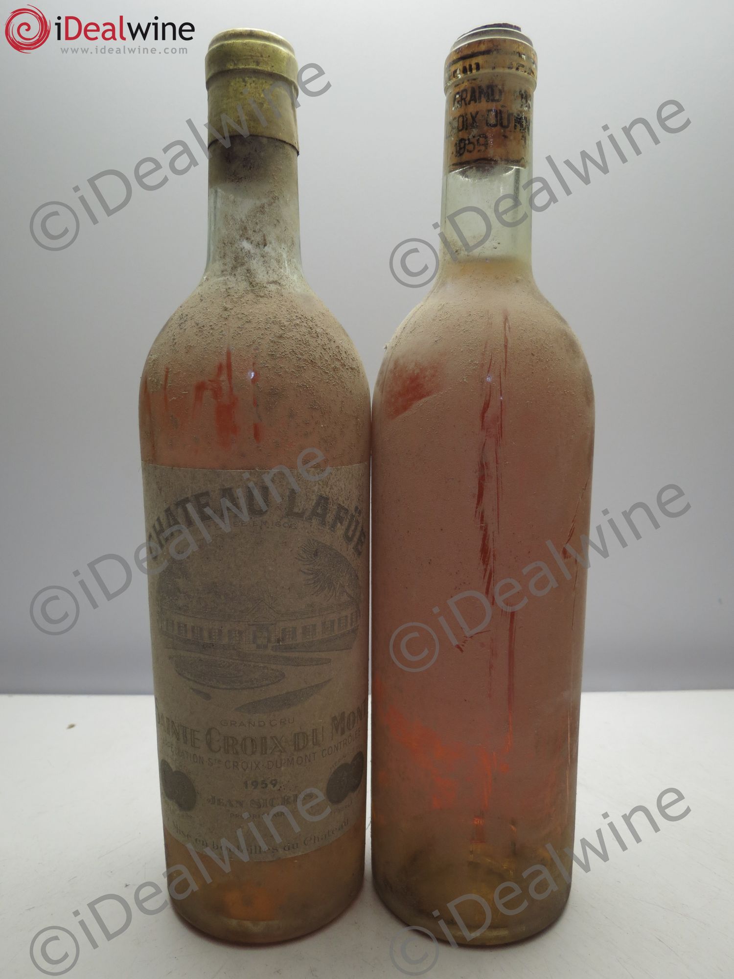 Sainte-Croix-du-Mont Château Lafue 1959 - Lotto di 2 bottiglie - 0