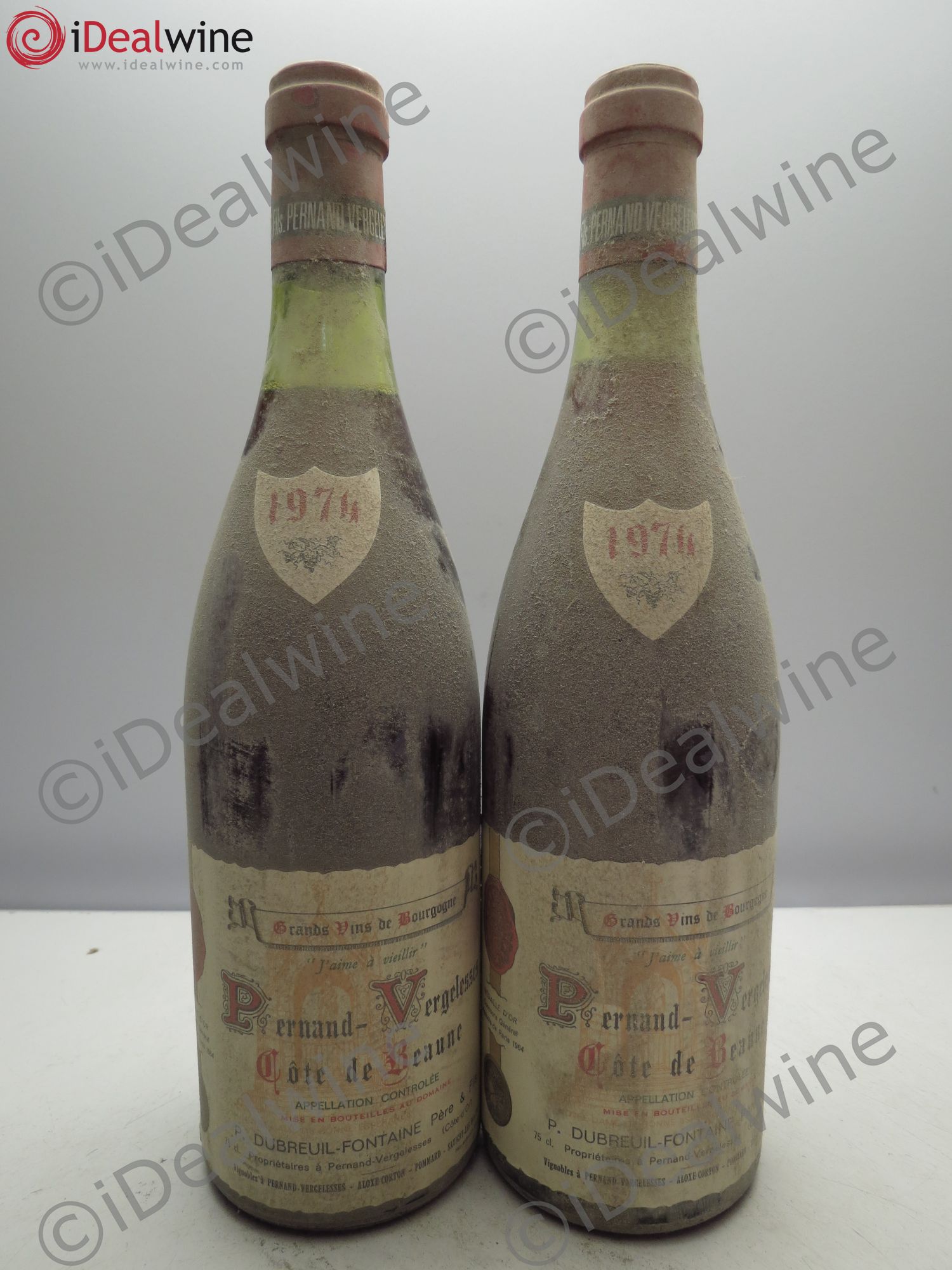 Côte de Beaune Domaine Dubreuil-Fontaine (sans prix de reserve/no reserve) 1974 - Posten von 2 Flaschen - 0
