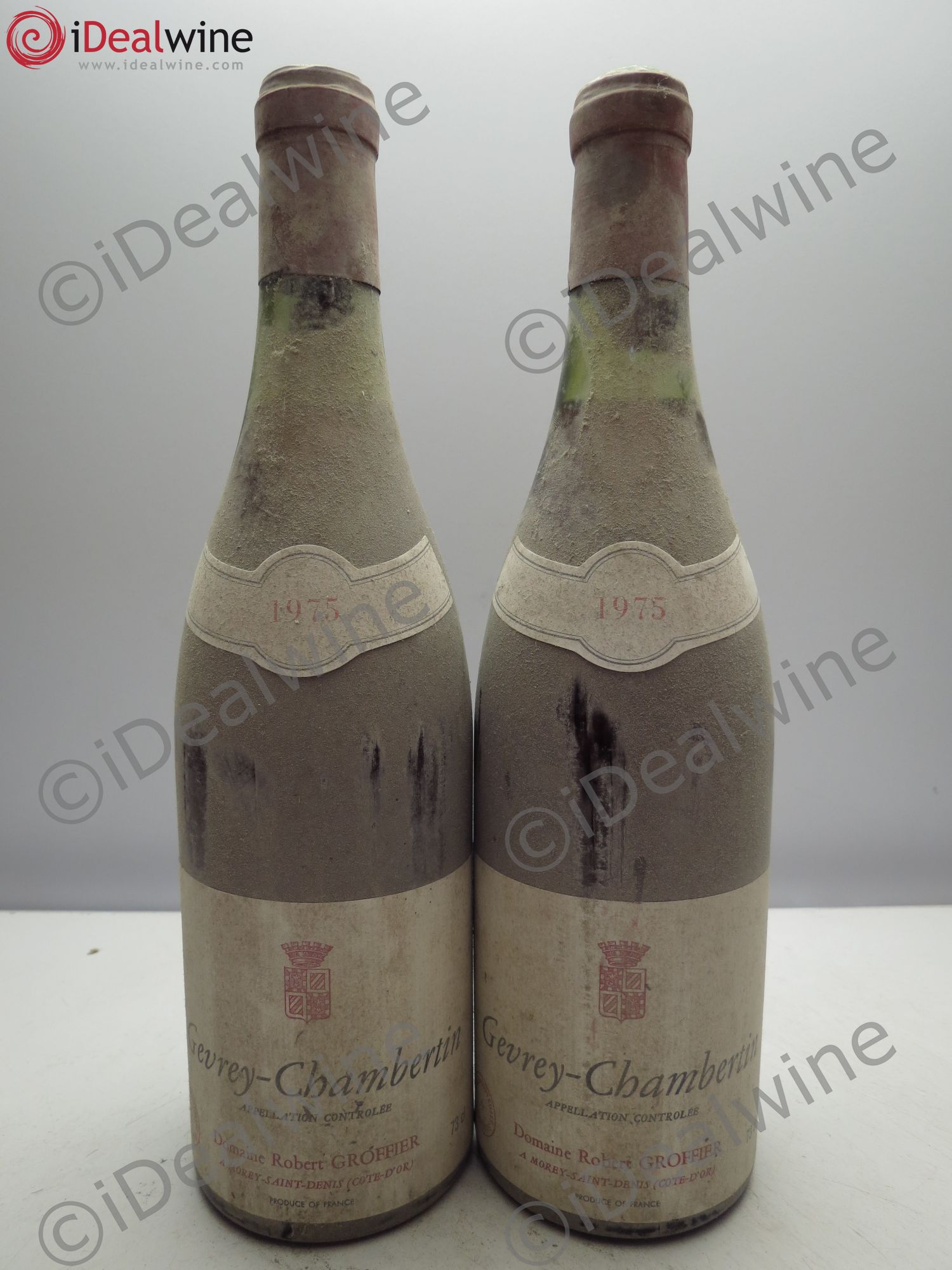 Gevrey-Chambertin Domaine R.Groffier 1975 - Lot de 2 bouteilles - 0