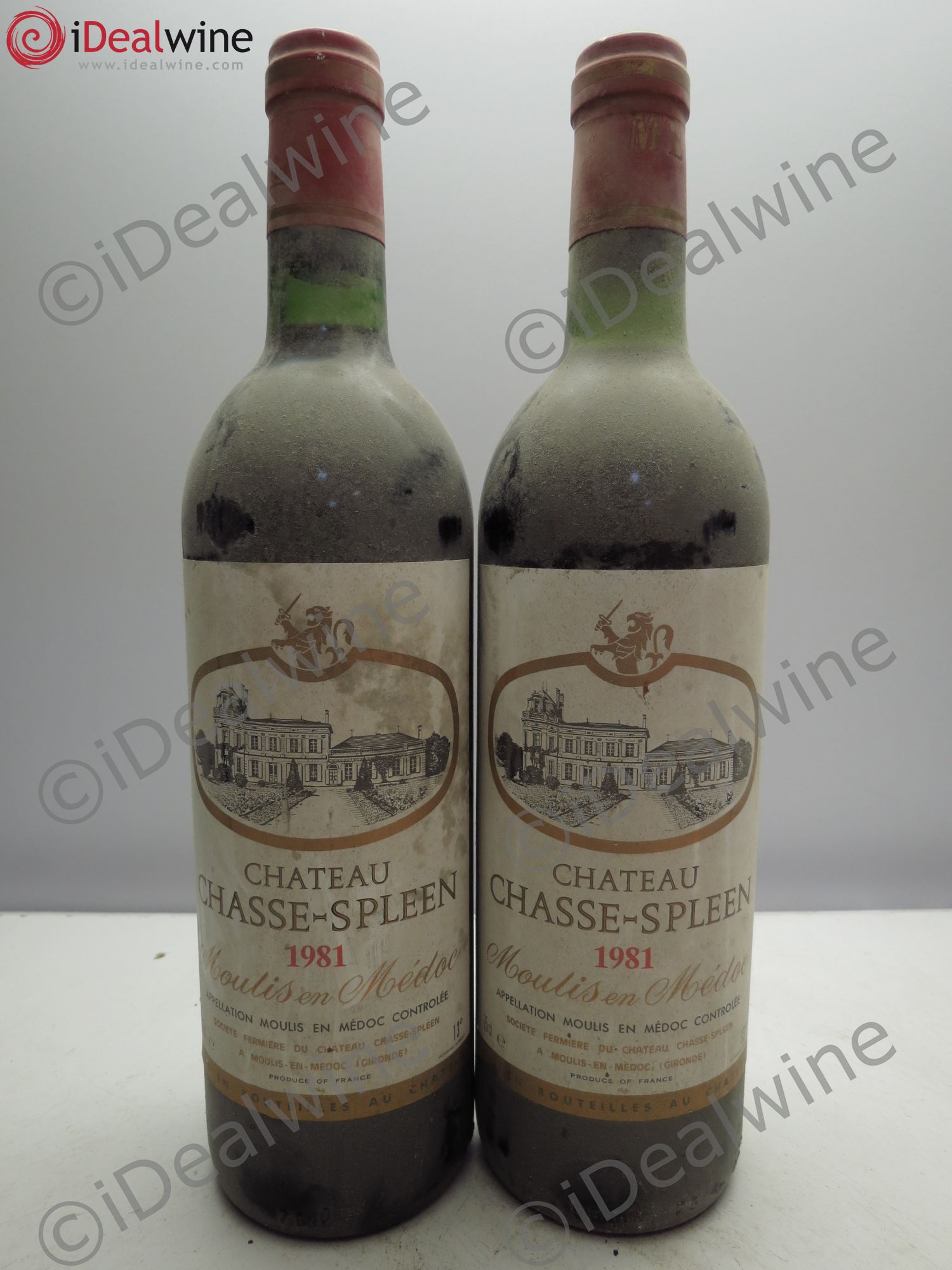 Château Chasse Spleen (sans prix de réserve / no reserve) 1981 - Posten von 2 Flaschen - 0