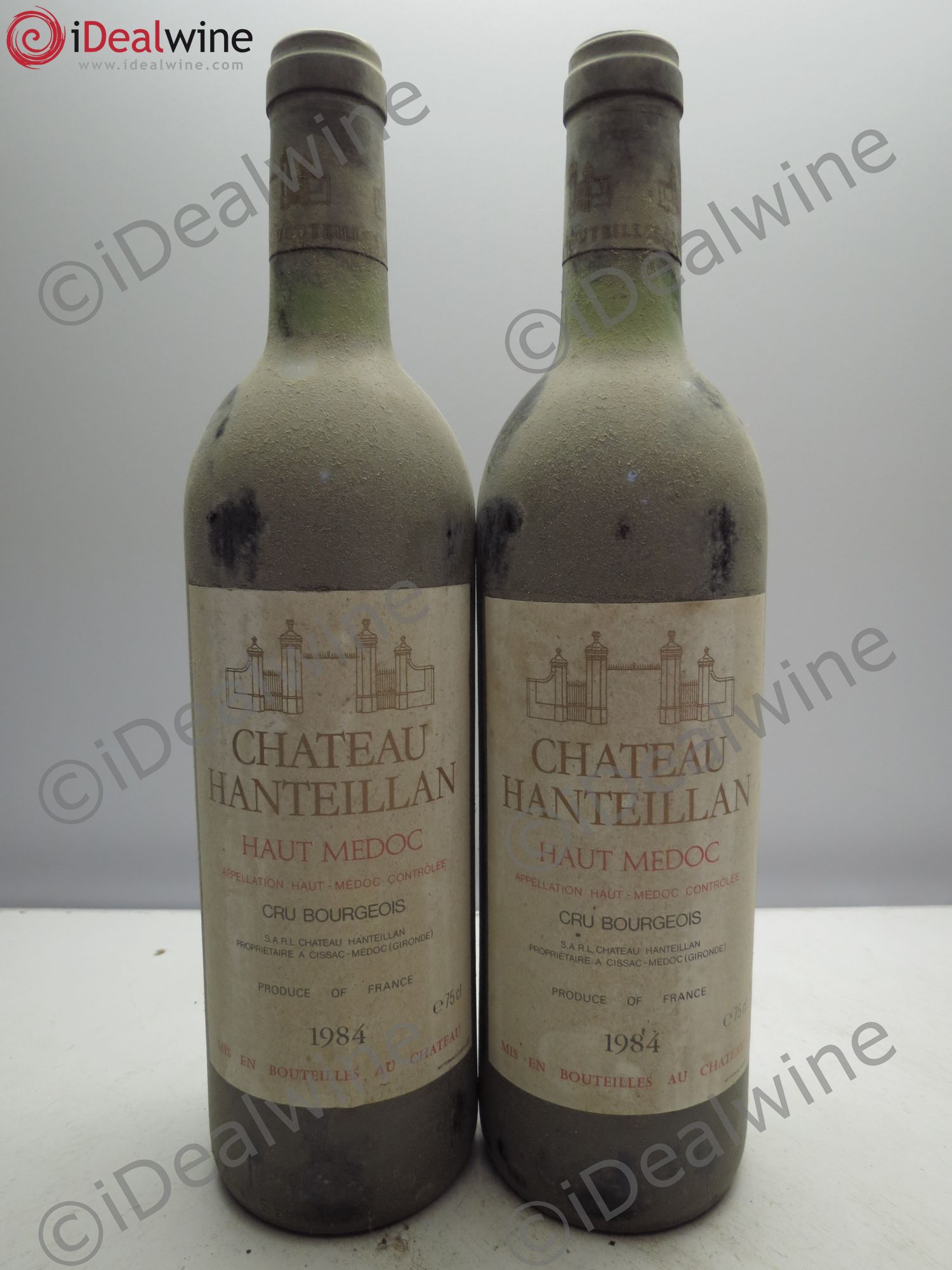 Château Hanteillan Cru Bourgeois (sans prix de réserve / no reserve) 1984 - Lotto di 2 bottiglie - 0