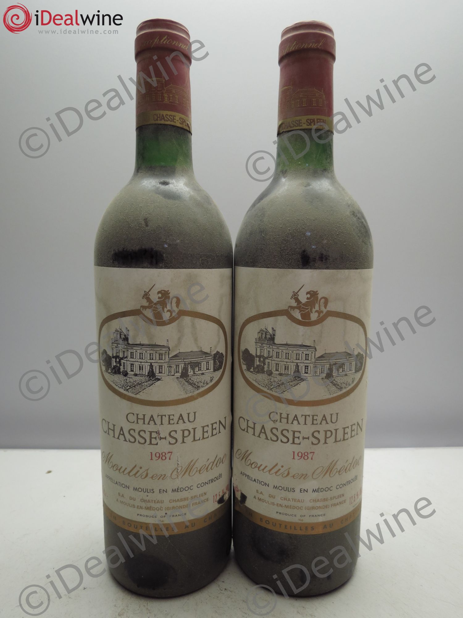 Château Chasse Spleen (sans prix de réserve/no reserve) 1987 - Posten von 2 Flaschen - 0