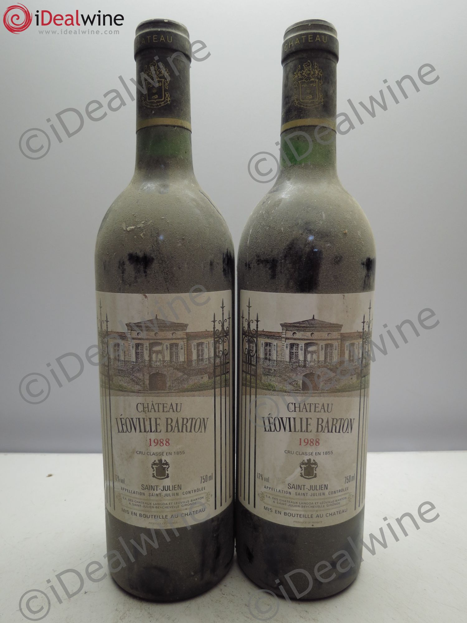 Château Léoville Barton 2ème Grand Cru Classé 1988 - Lot de 2 bouteilles - 0