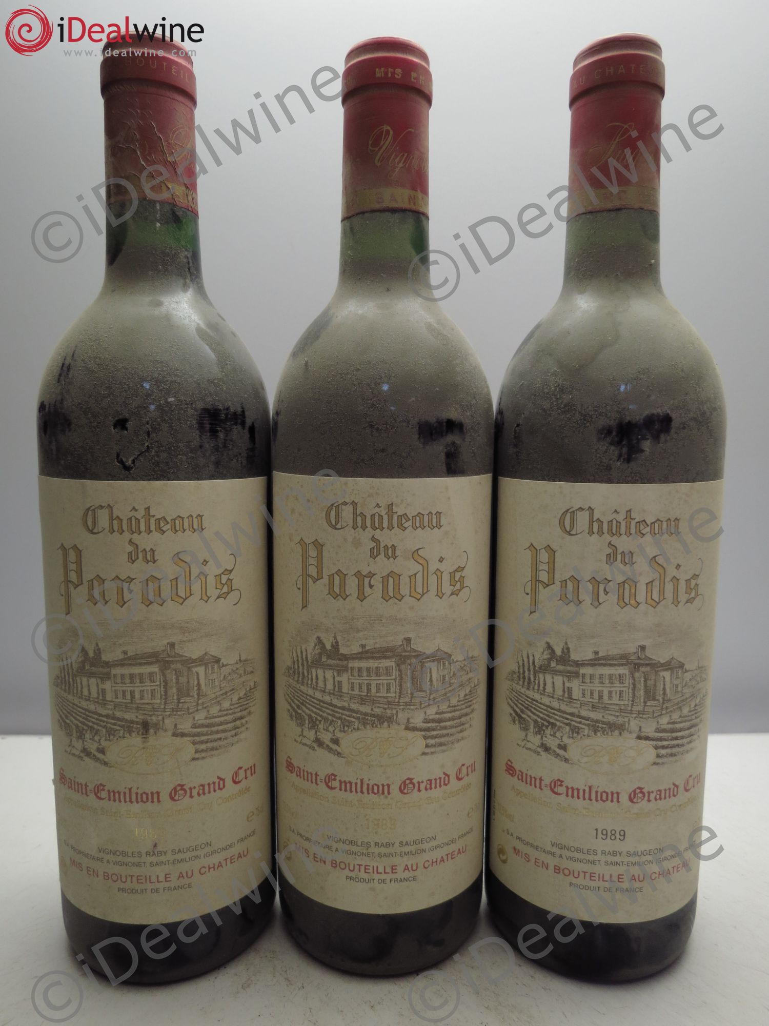 Bordeaux Château du Paradis (sans prix de reserve/no reserve) 1989 - Posten von 3 Flaschen - 0