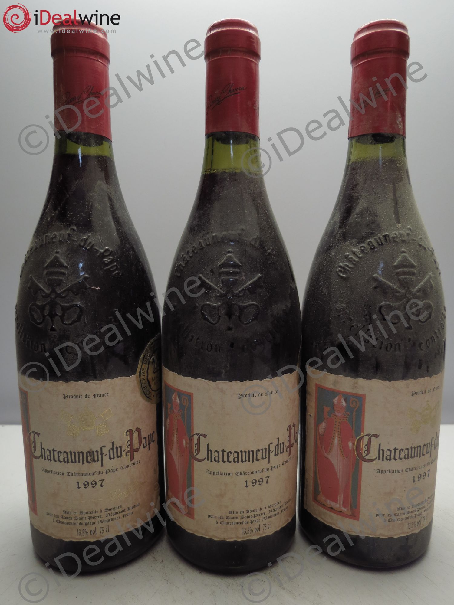 Châteauneuf-du-Pape Domaine Cave Saint Pierre(sans prix de réserve/no reserve) 1997 - Posten von 3 Flaschen - 0