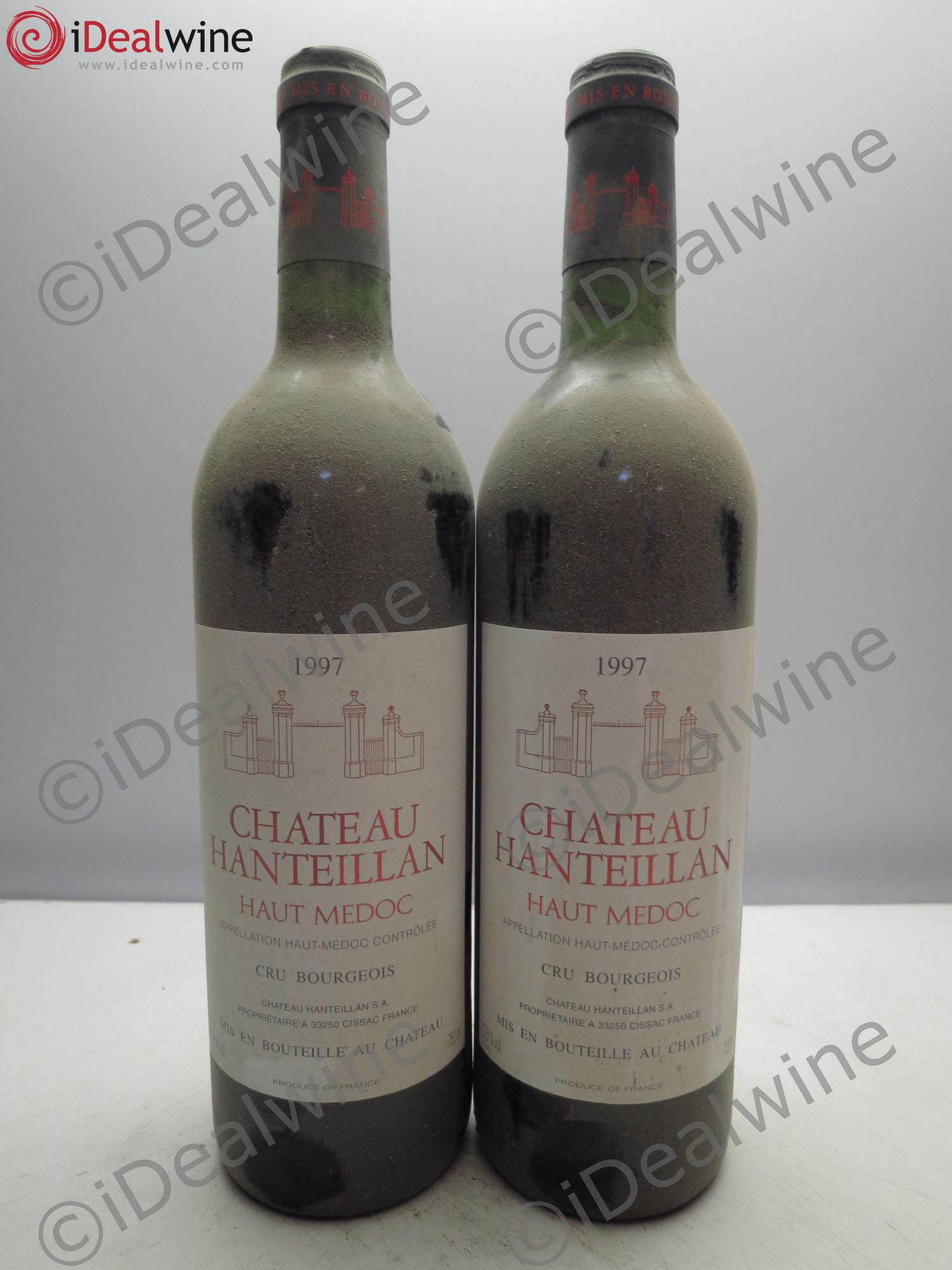 Château Hanteillan Cru Bourgeois (sans prix de reserve/no reserve) 1997 - Lotto di 2 bottiglie - 0