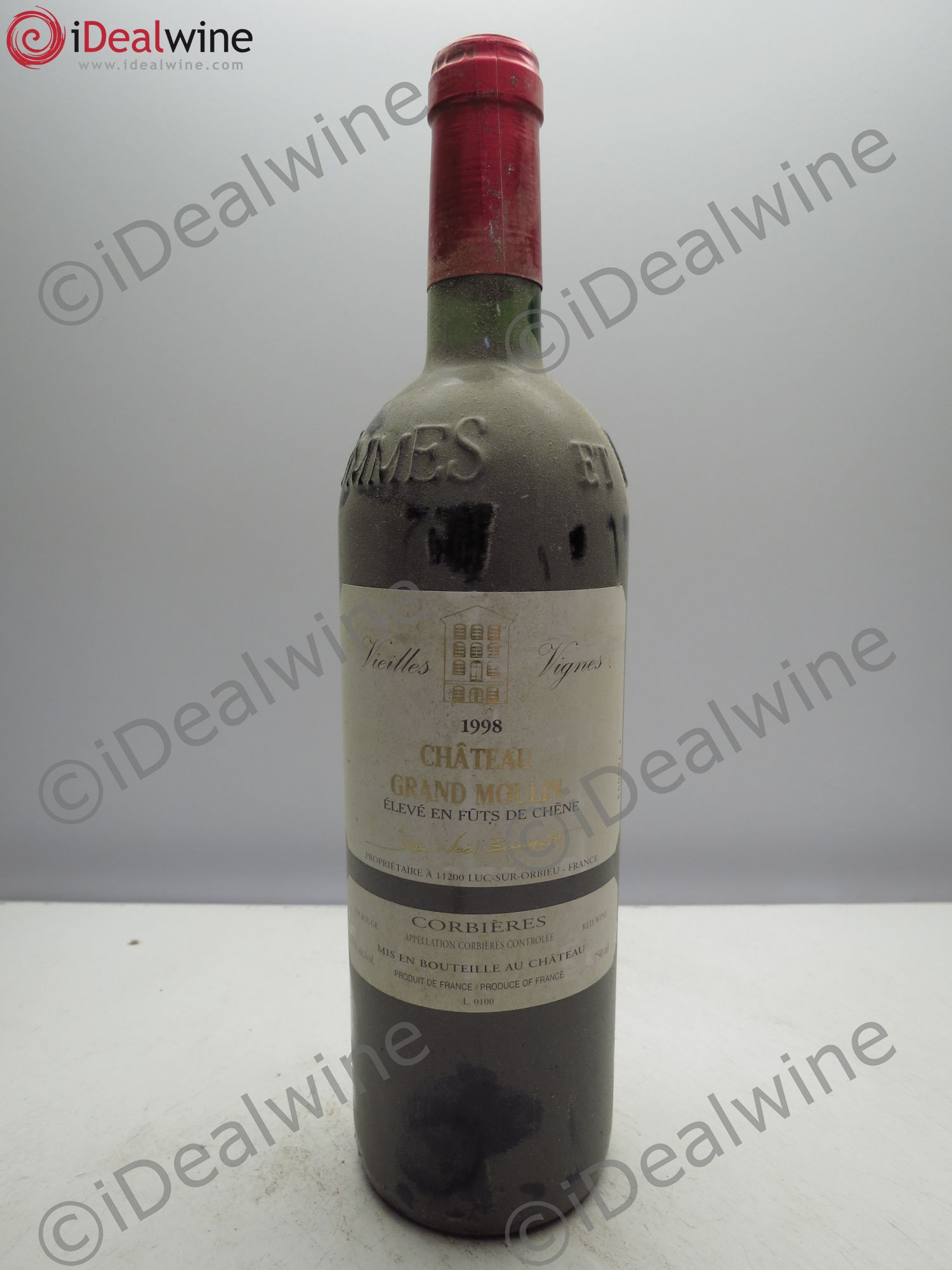 Corbières Grand Moulin Vieilles Vignes (sans prix de réserve/no reserve) 1998 - Posten von 1 Flasche - 0