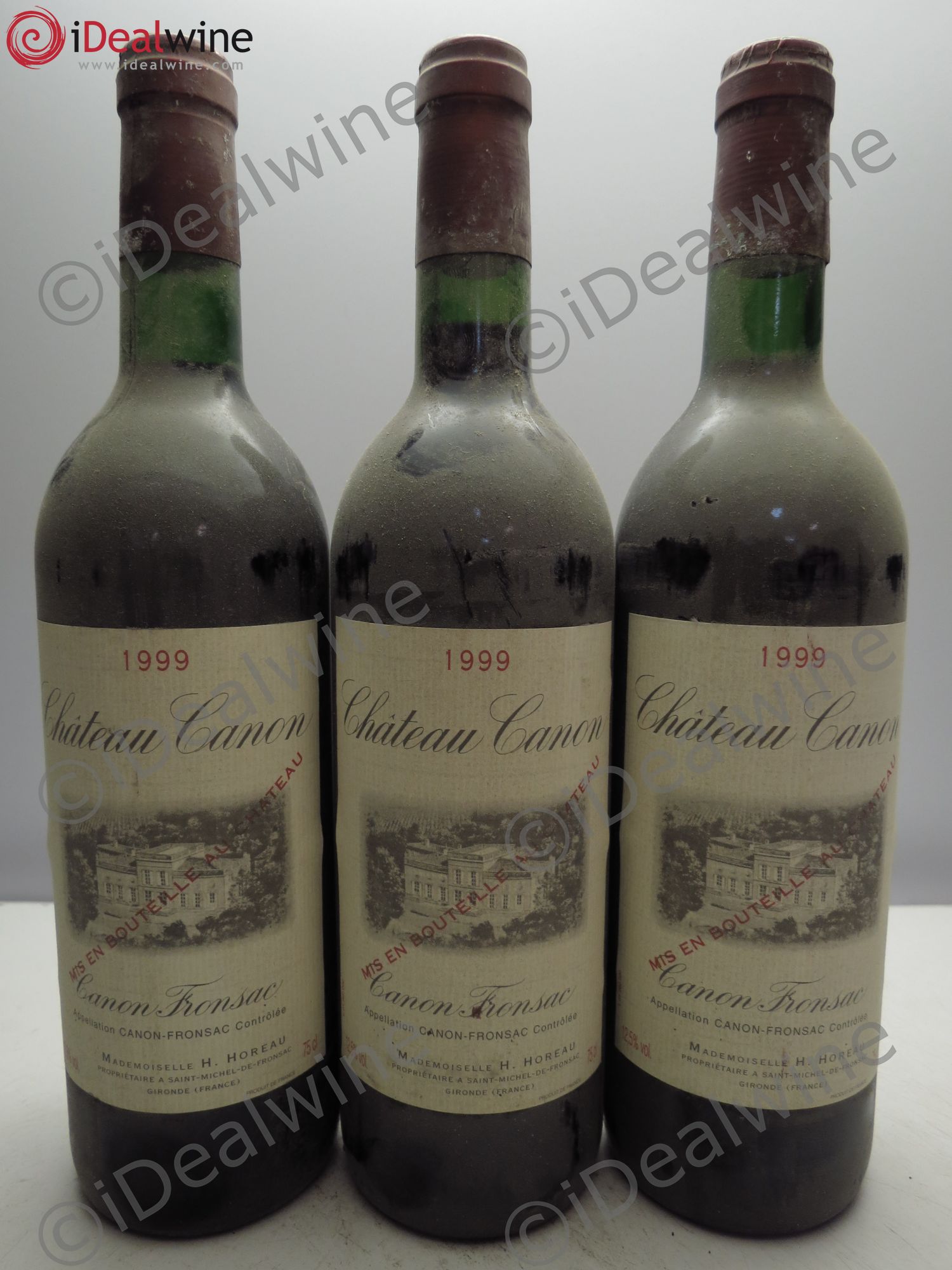 Canon-Fronsac (sans prix de reserve/no reserve) 1999 - Posten von 3 Flaschen - 0