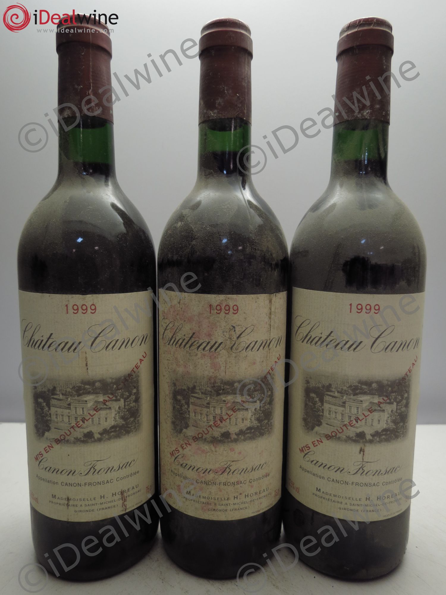Canon-Fronsac (sans prix de reserve/no reserve) 1999 - Posten von 3 Flaschen - 0