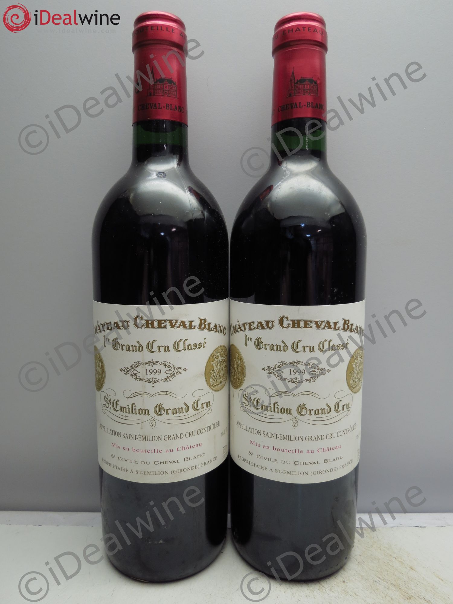 Château Cheval Blanc 1er Grand Cru Classé A 1999 - Lot de 2 bouteilles - 0