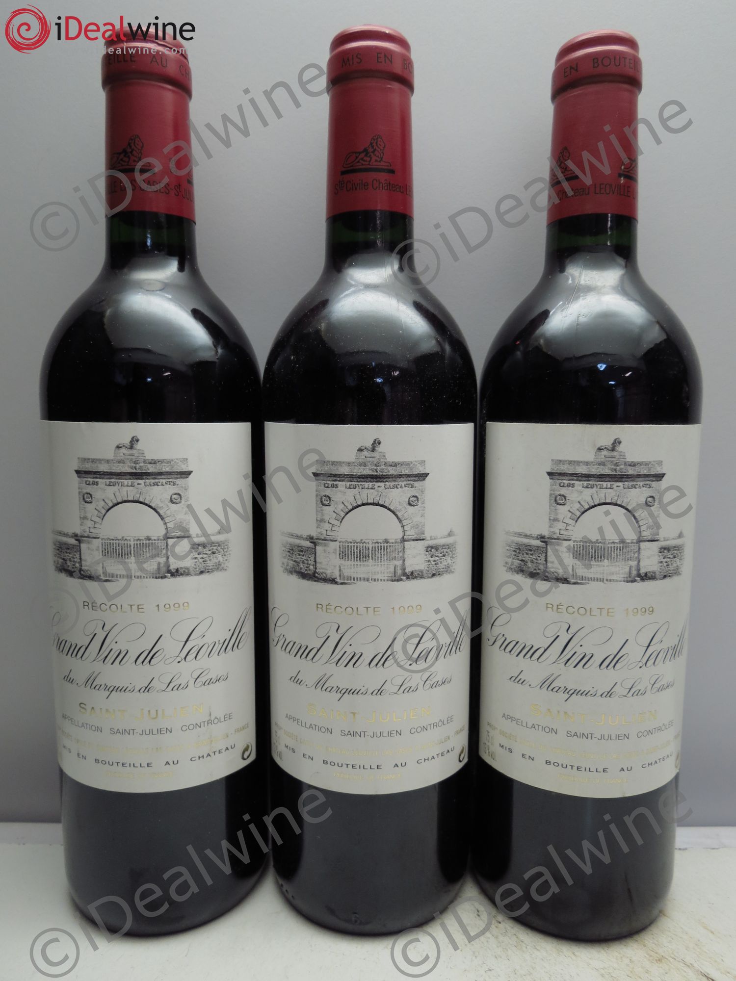 Château Léoville Las Cases 2ème Grand Cru Classé 1999 - Lot de 3 bouteilles - 0