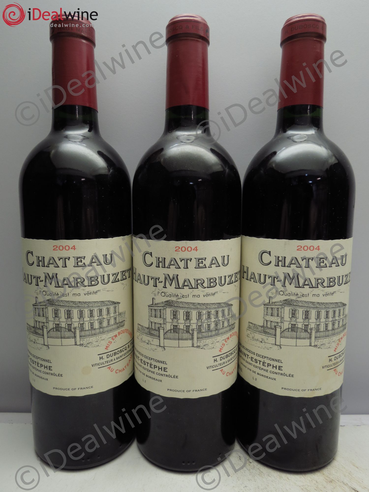 Château Haut Marbuzet 2004 - Lot de 3 bouteilles - 0