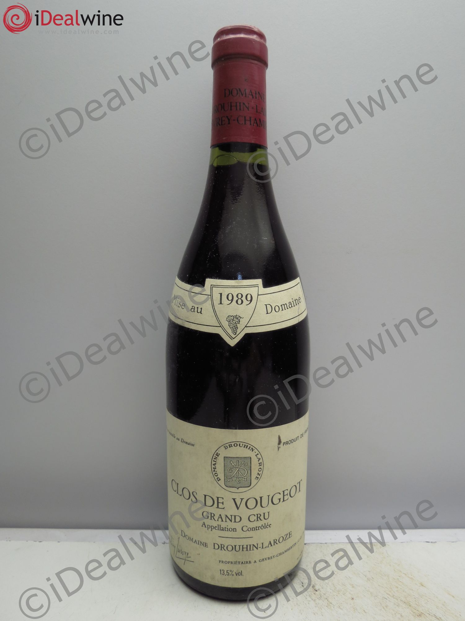 Clos de Vougeot Grand Cru Domaine Drouhin-Laroze 1989 - Lot de 1 bouteille - 0