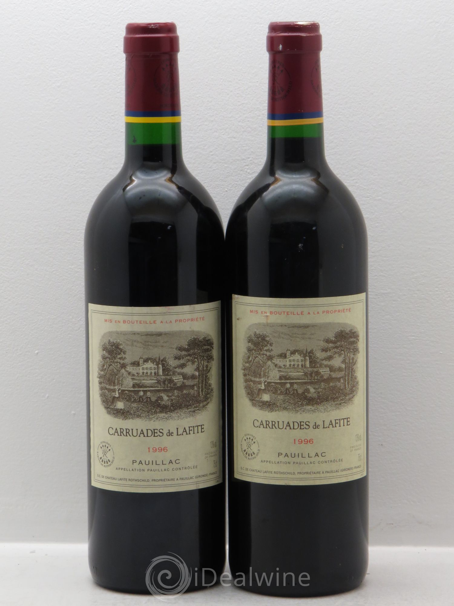 Carruades de Lafite Rothschild Second Vin 1996 - Lot de 2 bouteilles - 0