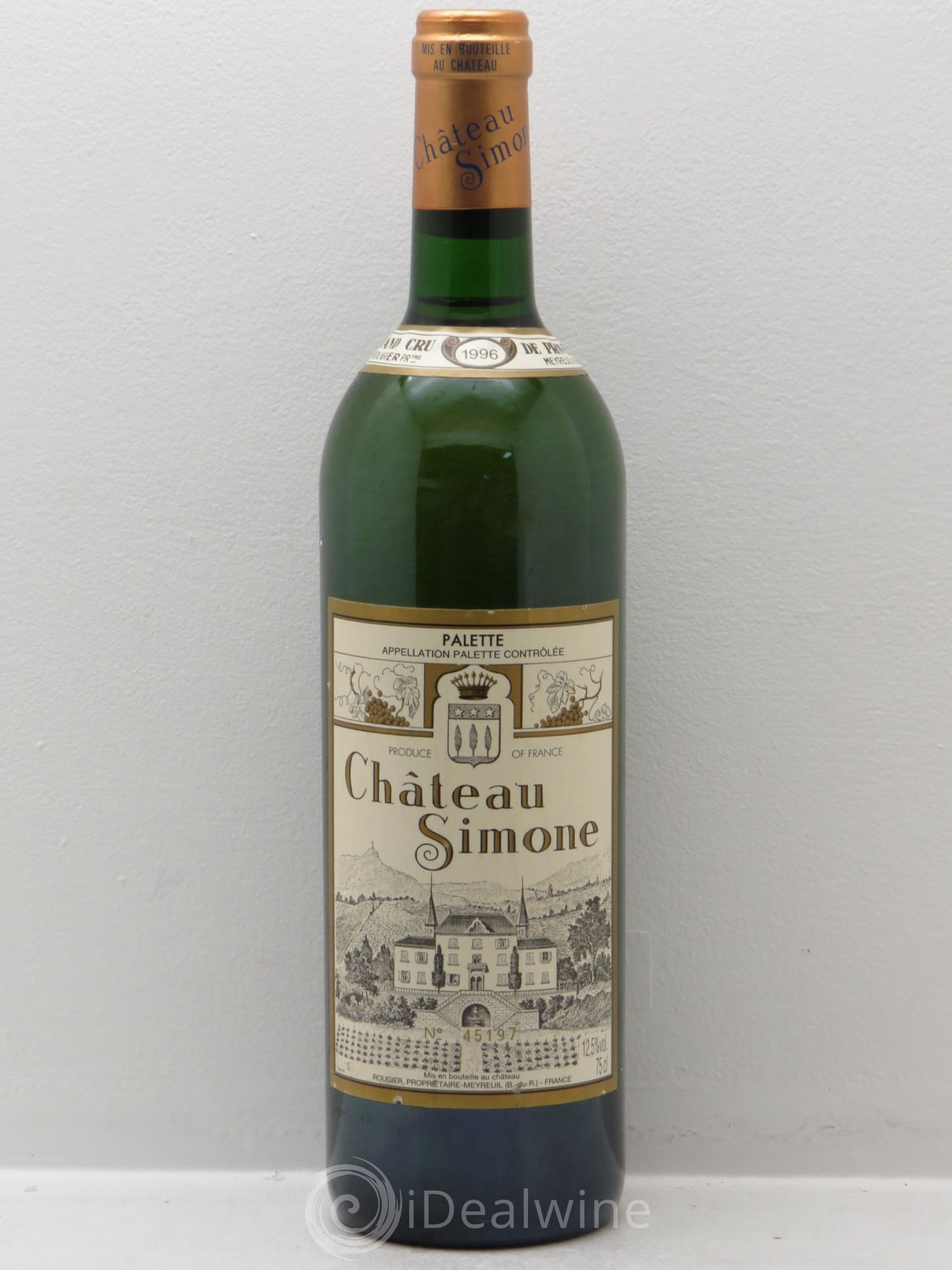 Palette Château Simone Famille Rougier 1996 - Posten von 1 Flasche - 0