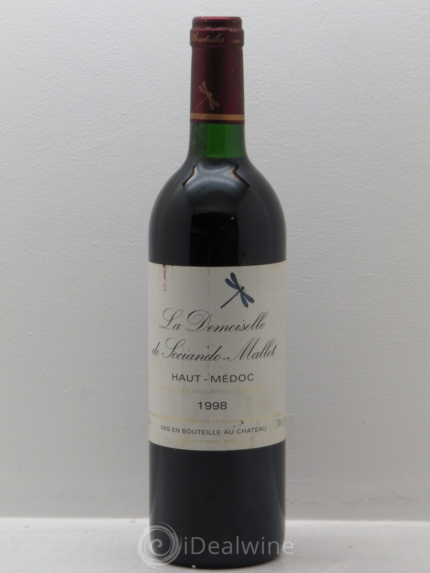 Demoiselle de Sociando Mallet Second Vin 1998 - Lot de 1 bouteille - 0