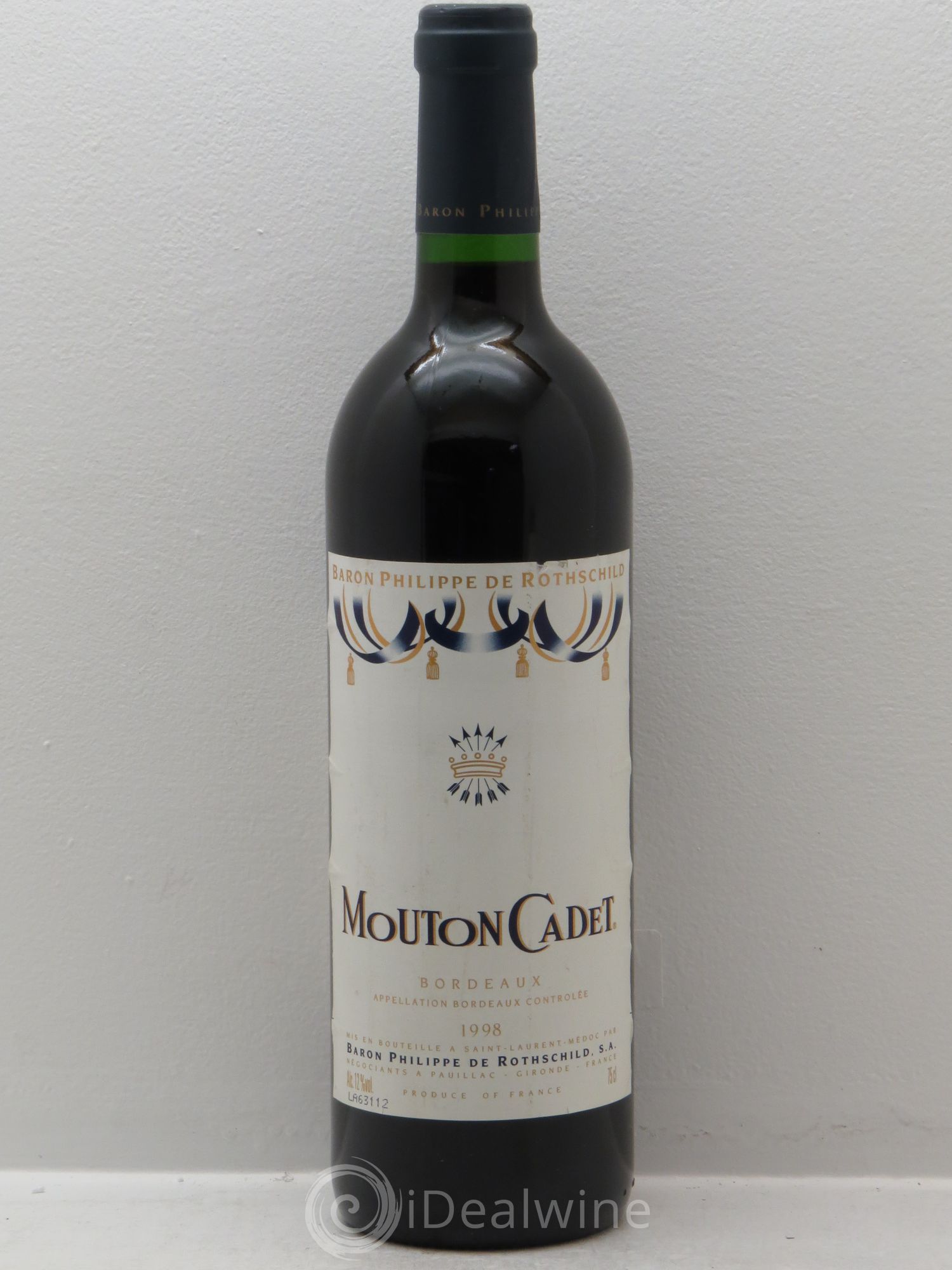 Château Mouton Cadet 1998 - Lot de 1 bouteille - 0