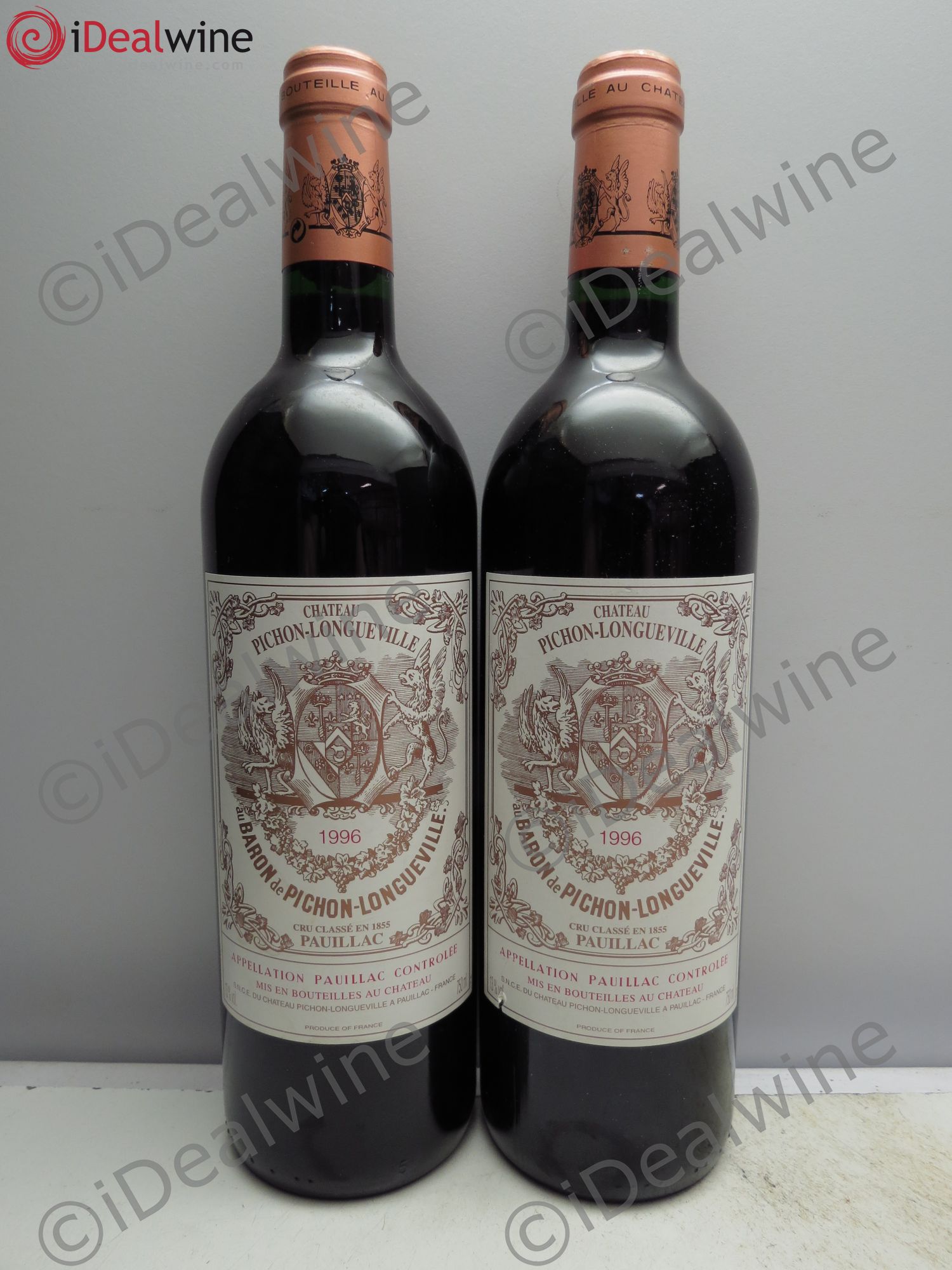 Pichon Longueville Baron 2ème Grand Cru Classé 1996 - Lot de 2 bouteilles - 0
