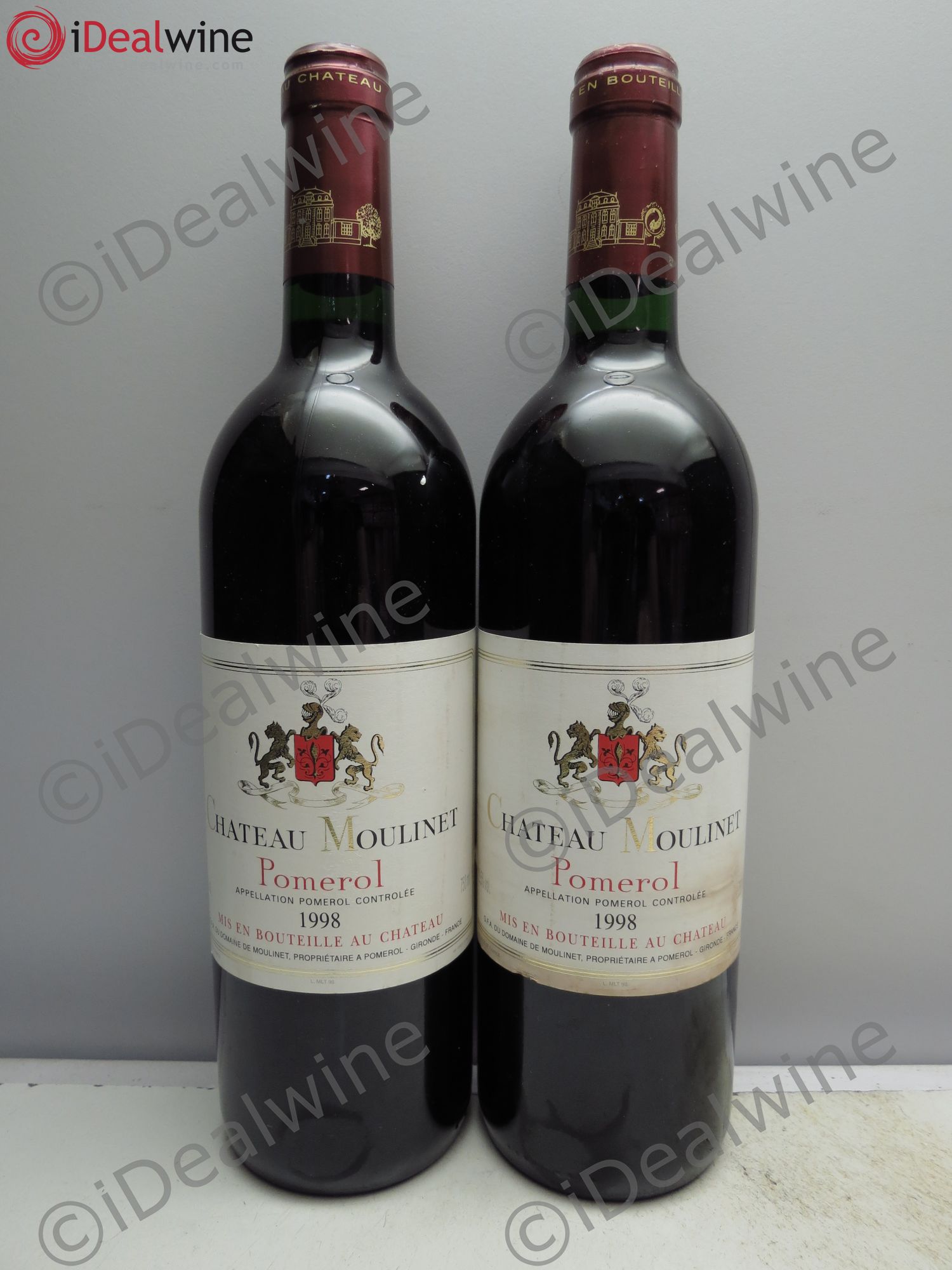 Château Moulinet 1998 - Lot de 2 bouteilles - 0
