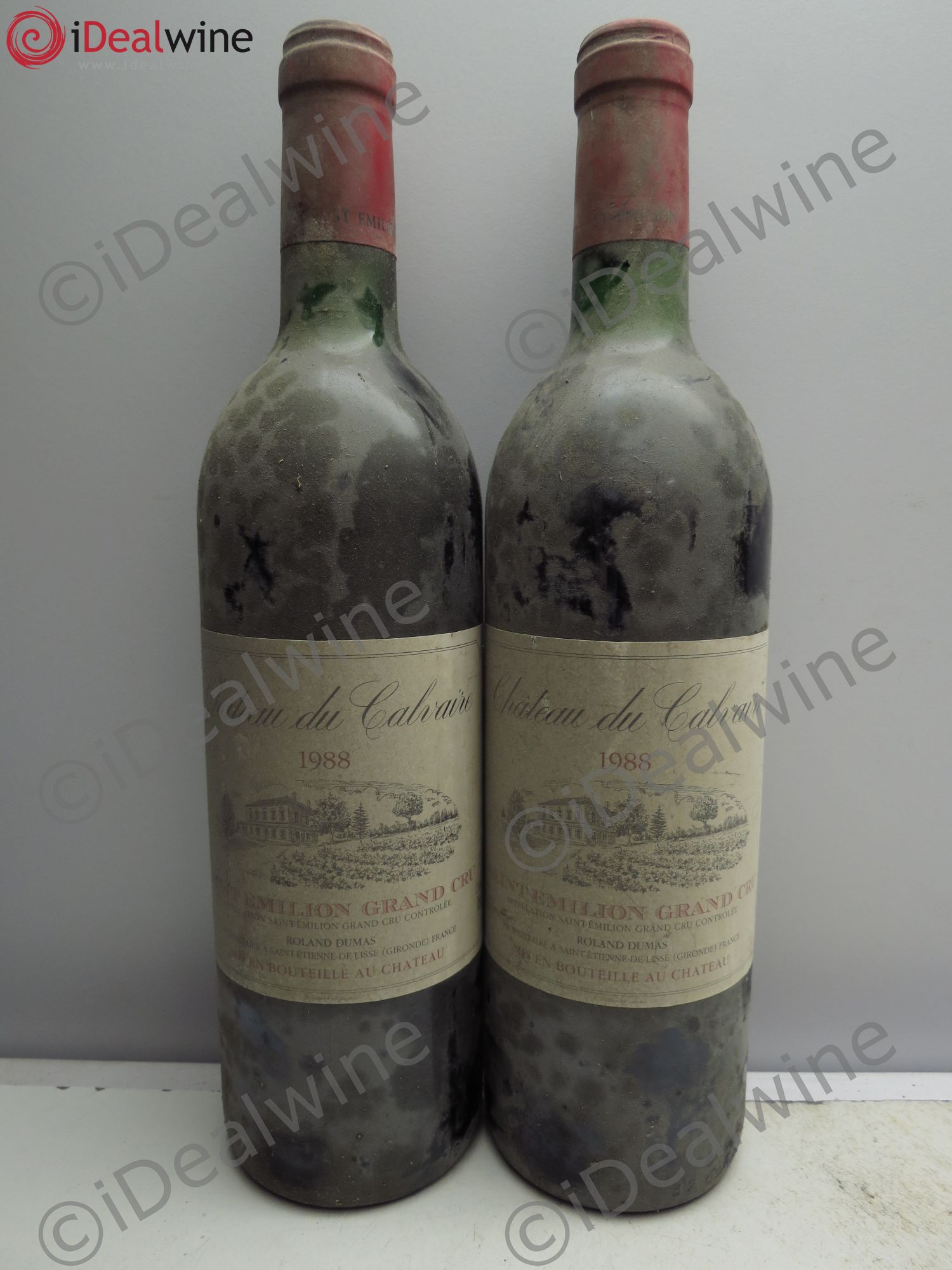 Saint-Émilion Château du Calvaire 1988 - Lot de 2 bouteilles - 0