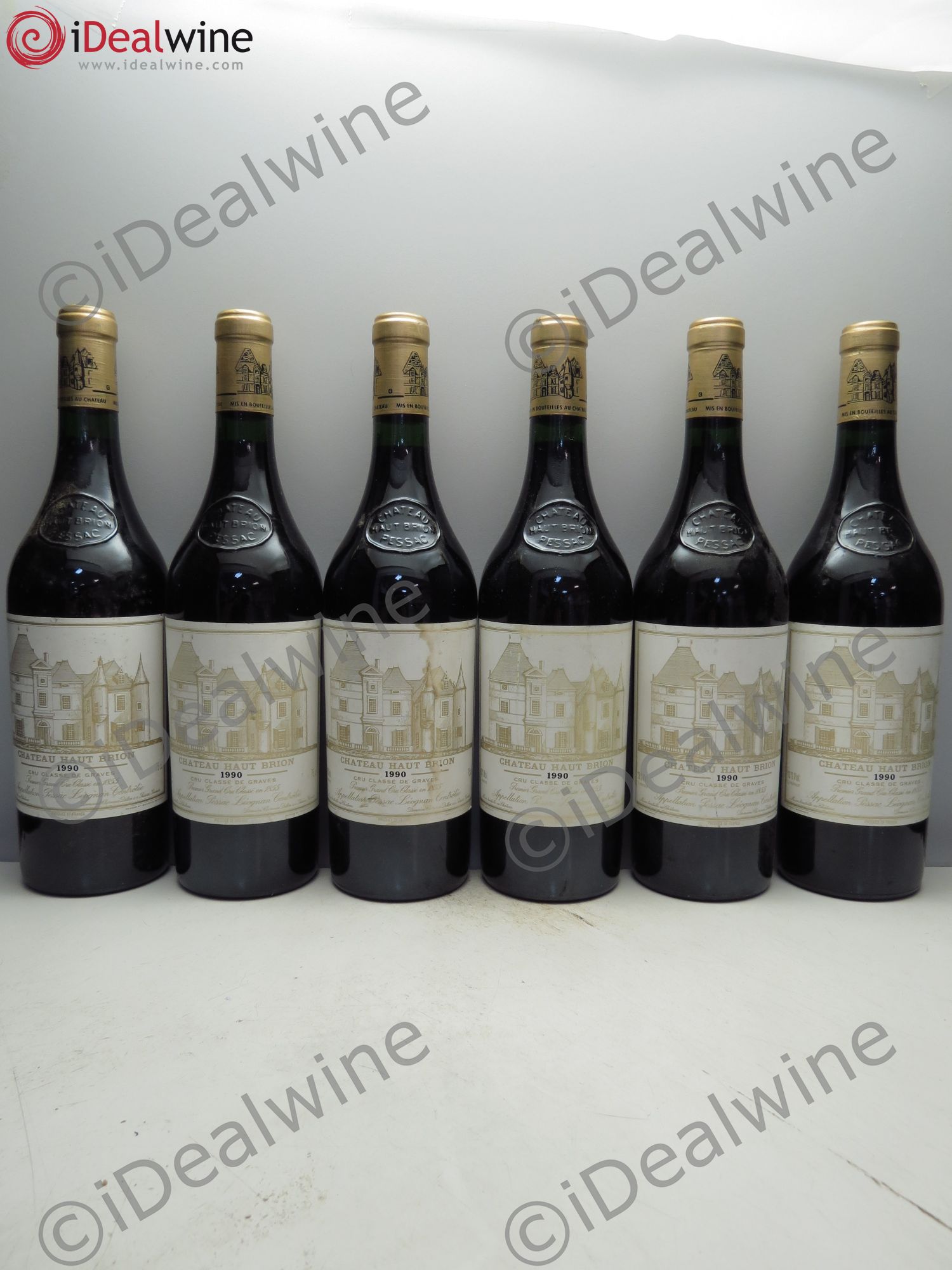 Château Haut Brion 1er Grand Cru Classé 1990 - Lot de 6 bouteilles - 0