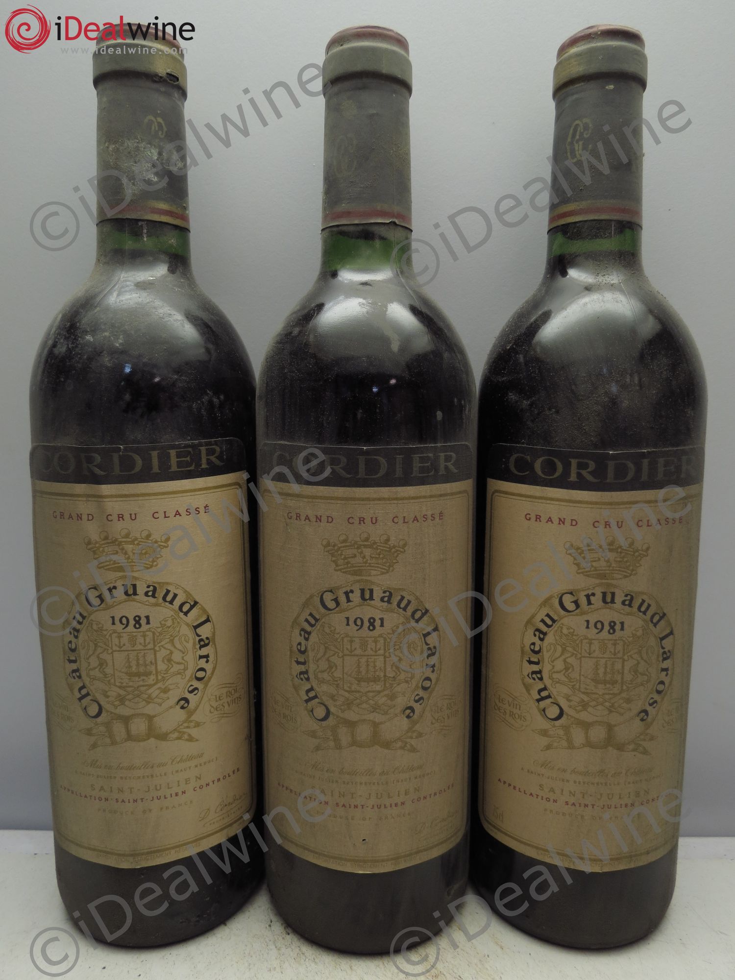 Château Gruaud Larose 2ème Grand Cru Classé 1981 - Lot de 3 bouteilles - 0