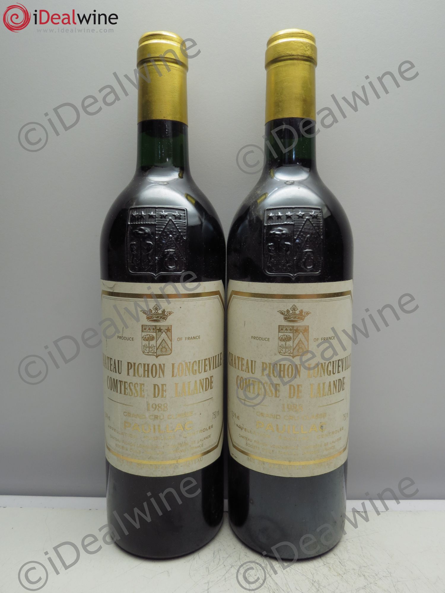 Château Pichon Longueville Comtesse de Lalande 2ème Grand Cru Classé 1988 - Lot de 2 bouteilles - 0