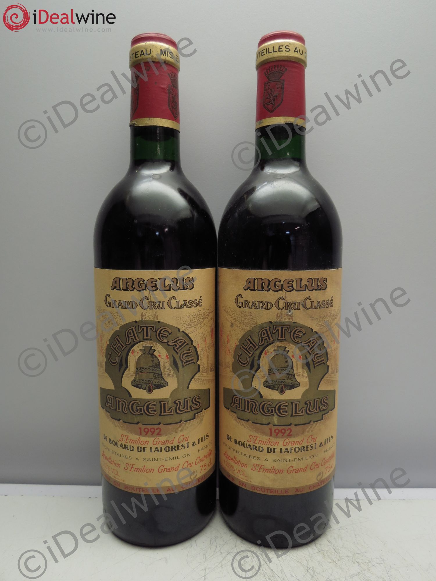 Château Angélus 1er Grand Cru Classé A 1992 - Lot de 2 bouteilles - 0