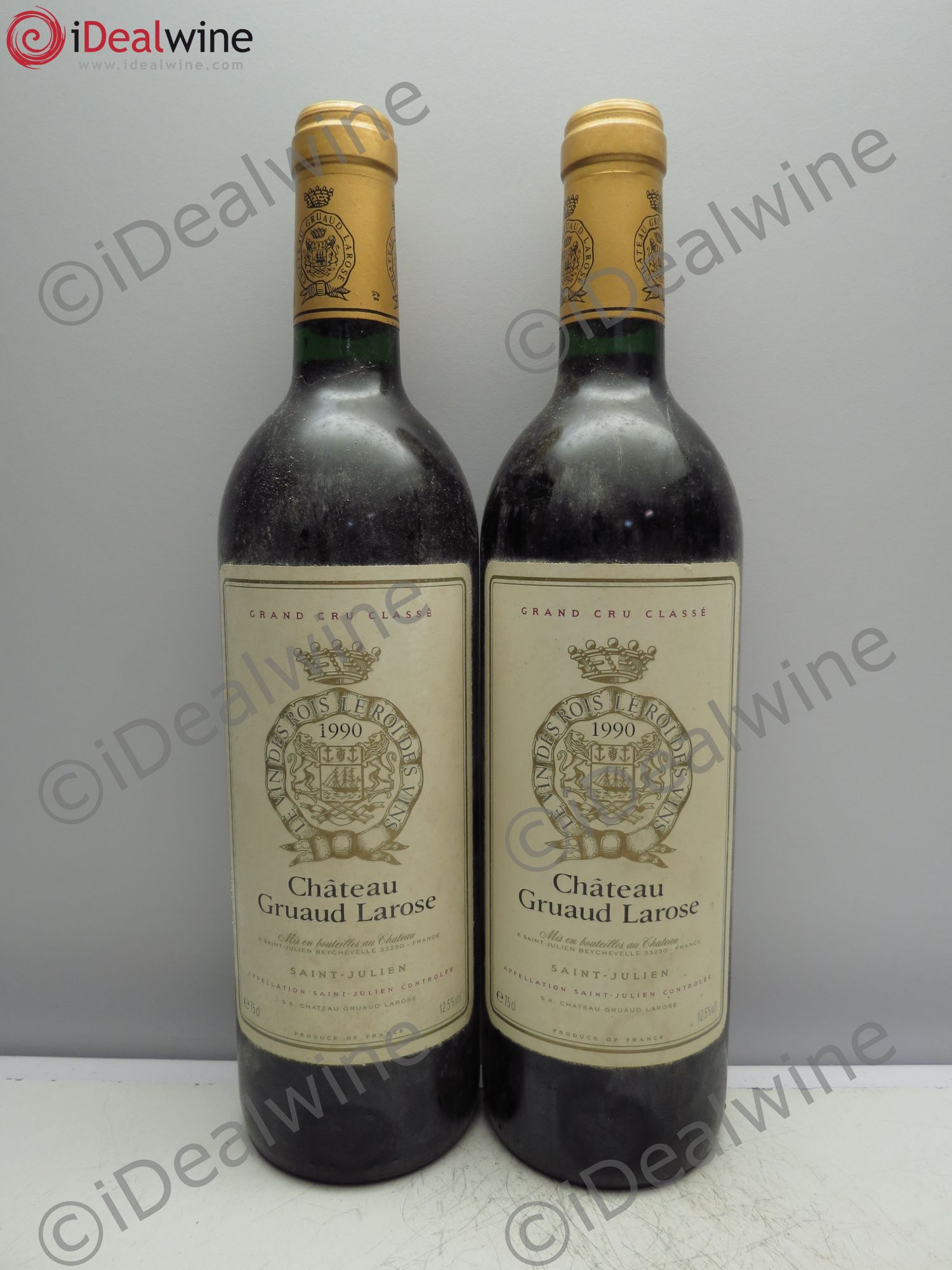 Château Gruaud Larose 2ème Grand Cru Classé 1990 - Lot de 2 bouteilles - 0