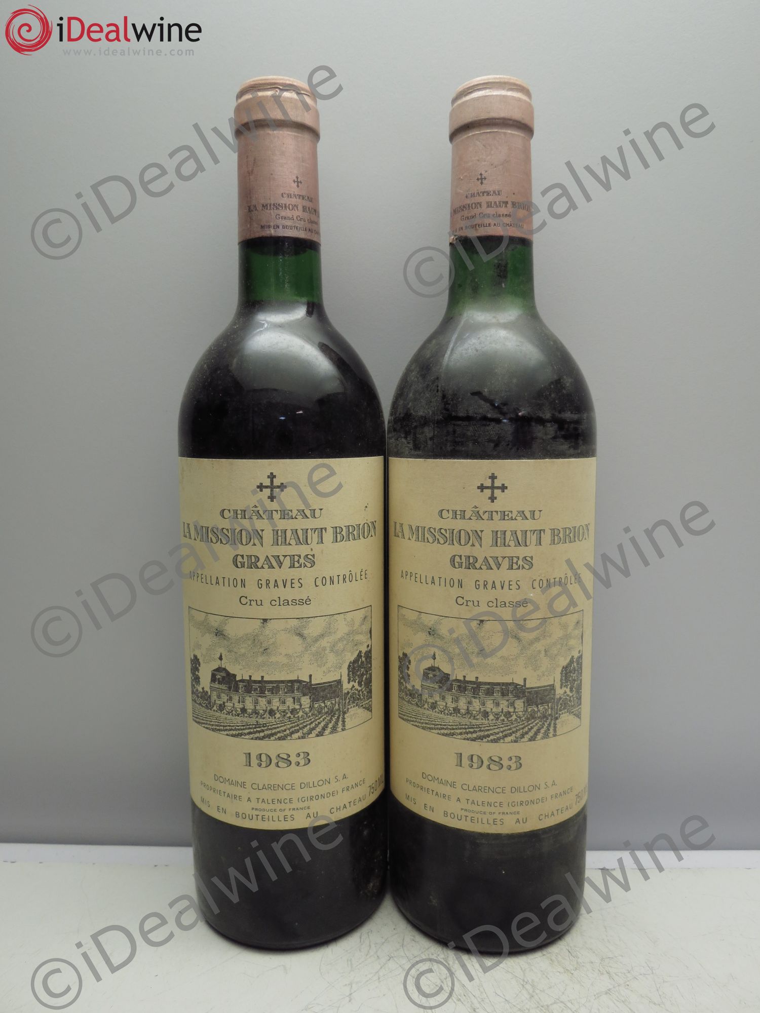 Château la Mission Haut-Brion Cru Classé de Graves 1983 - Lot de 2 bouteilles - 0