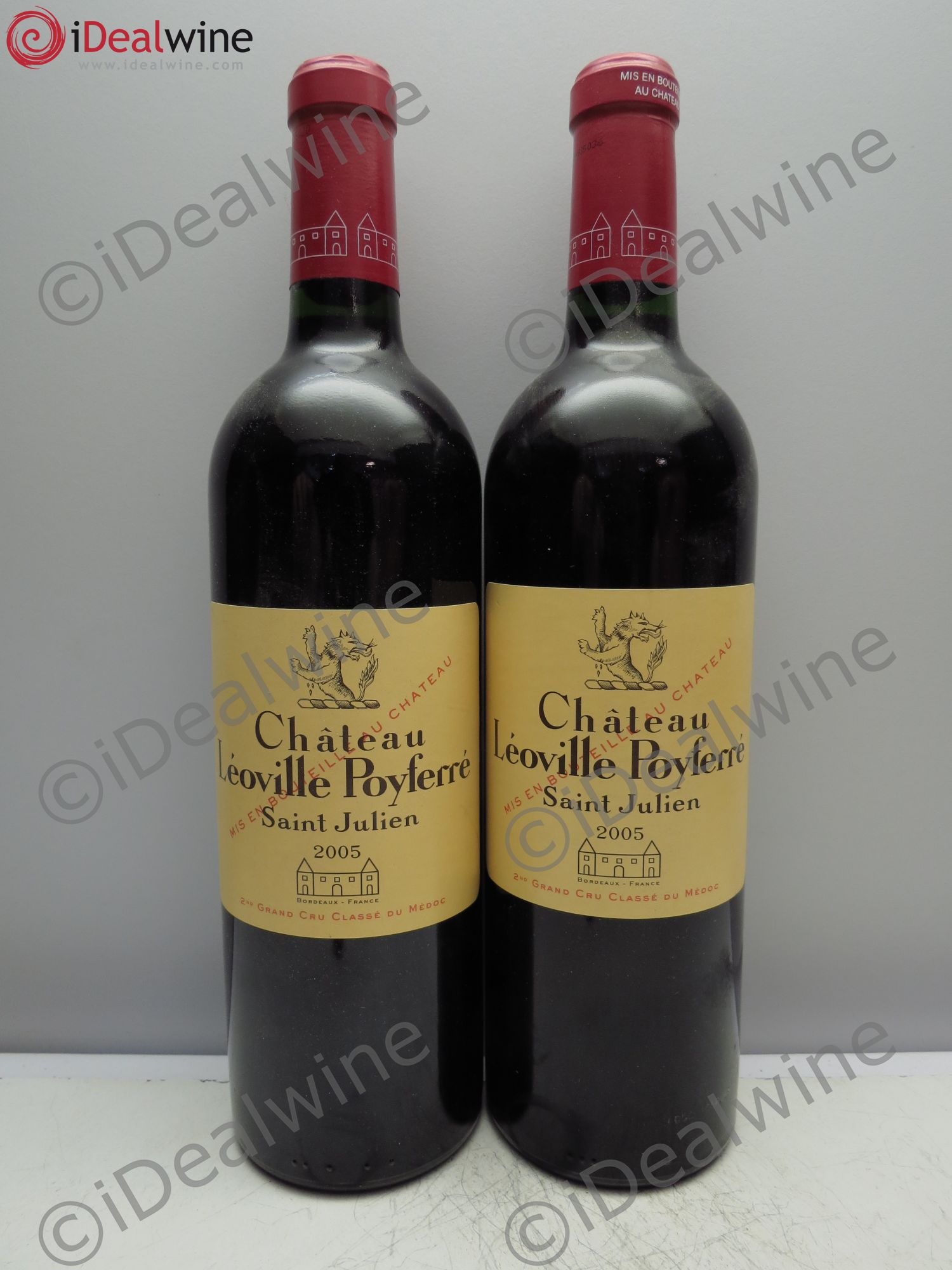 Château Léoville Poyferré 2ème Grand Cru Classé 2005 - Lot de 2 bouteilles - 0