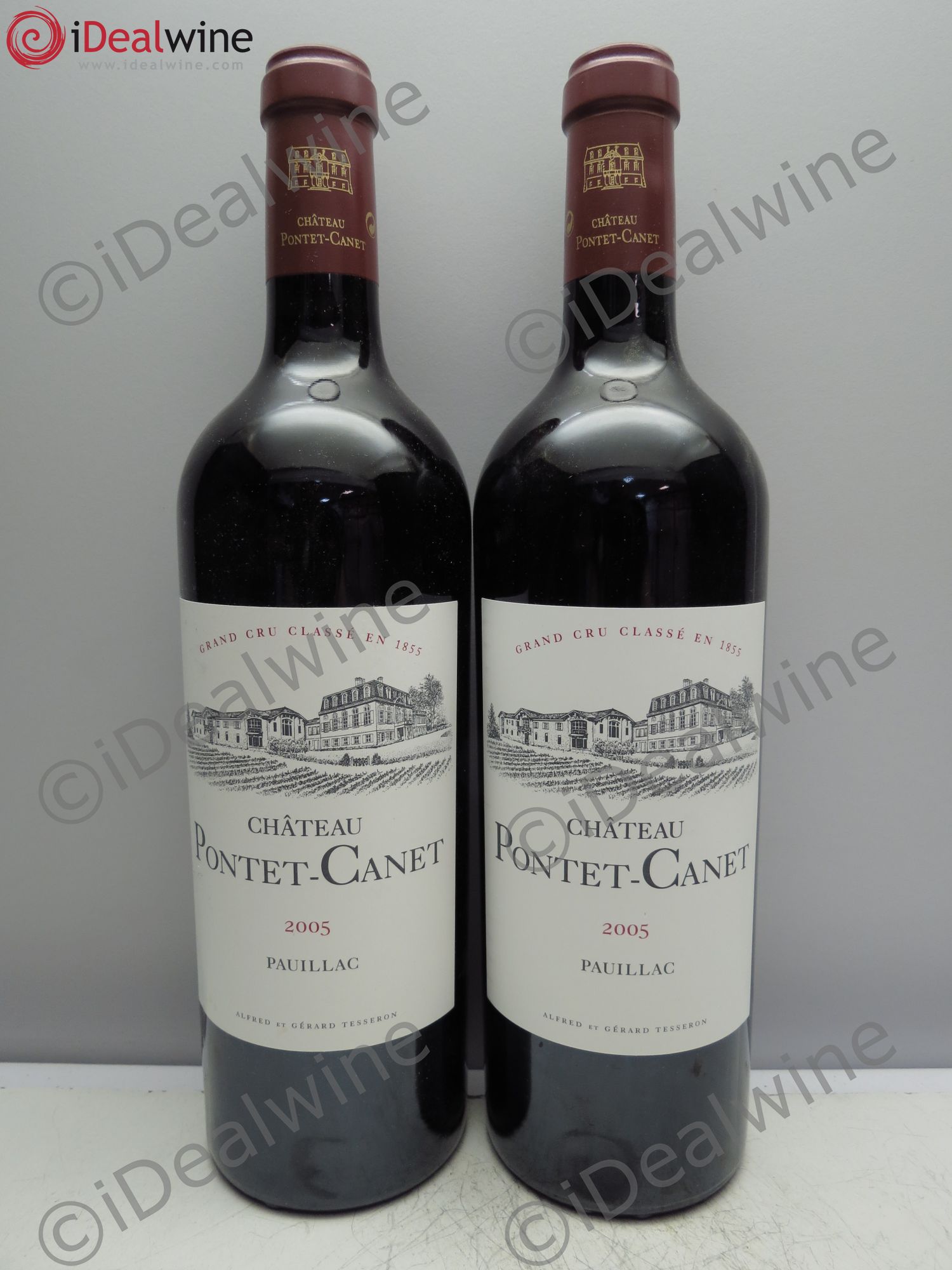 Château Pontet Canet 5ème Grand Cru Classé 2005 - Lot de 2 bouteilles - 0