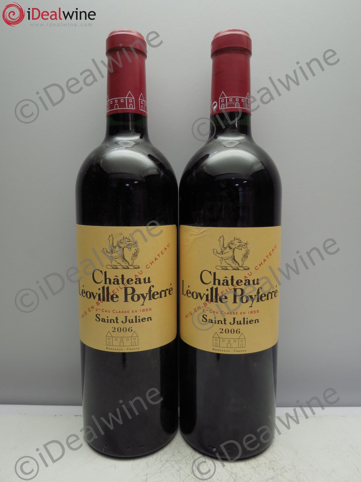 Château Léoville Poyferré 2ème Grand Cru Classé 2006 - Lot de 2 bouteilles - 0