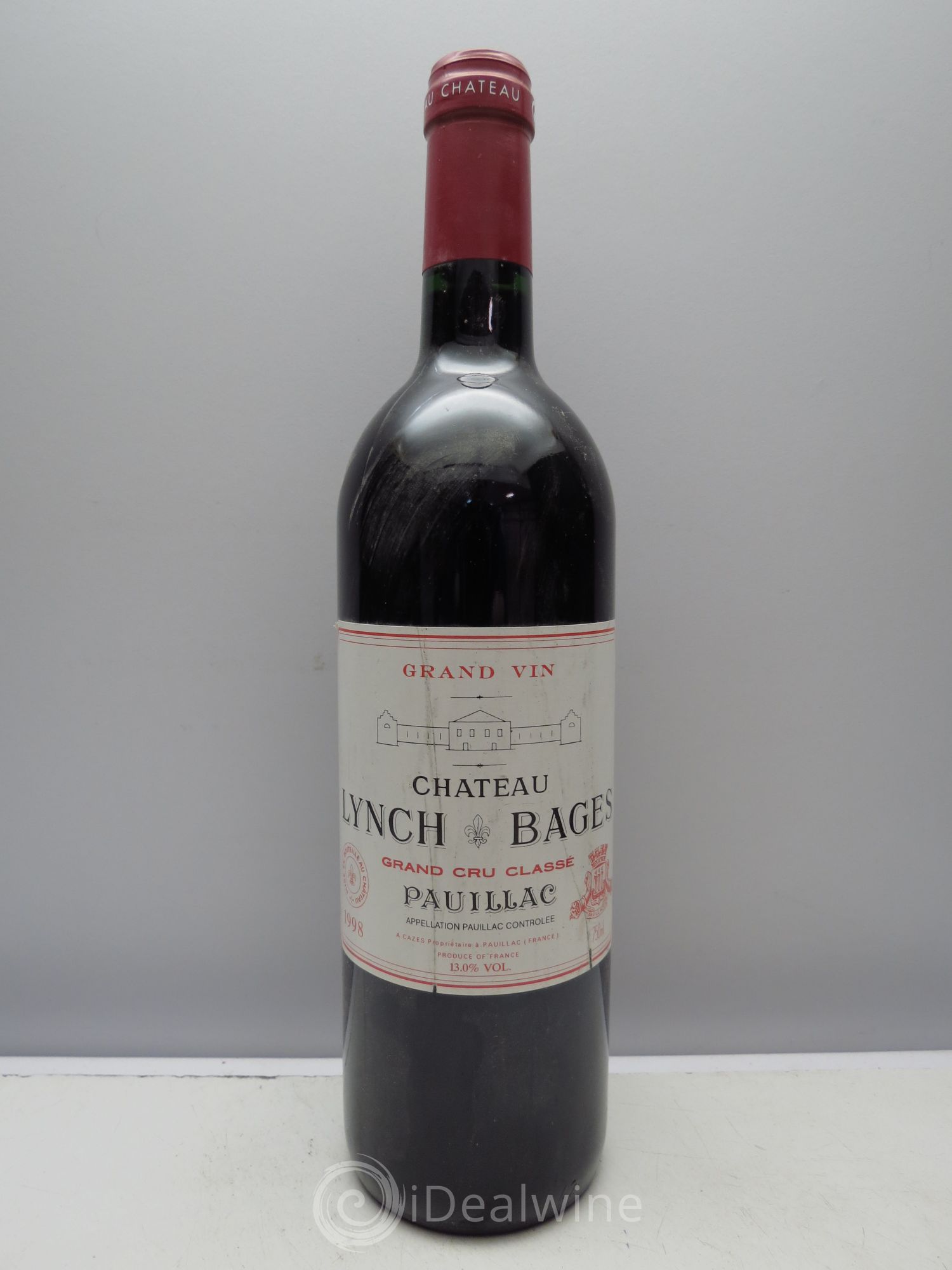 Château Lynch Bages 5ème Grand Cru Classé 1998 - Lot de 1 bouteille - 0