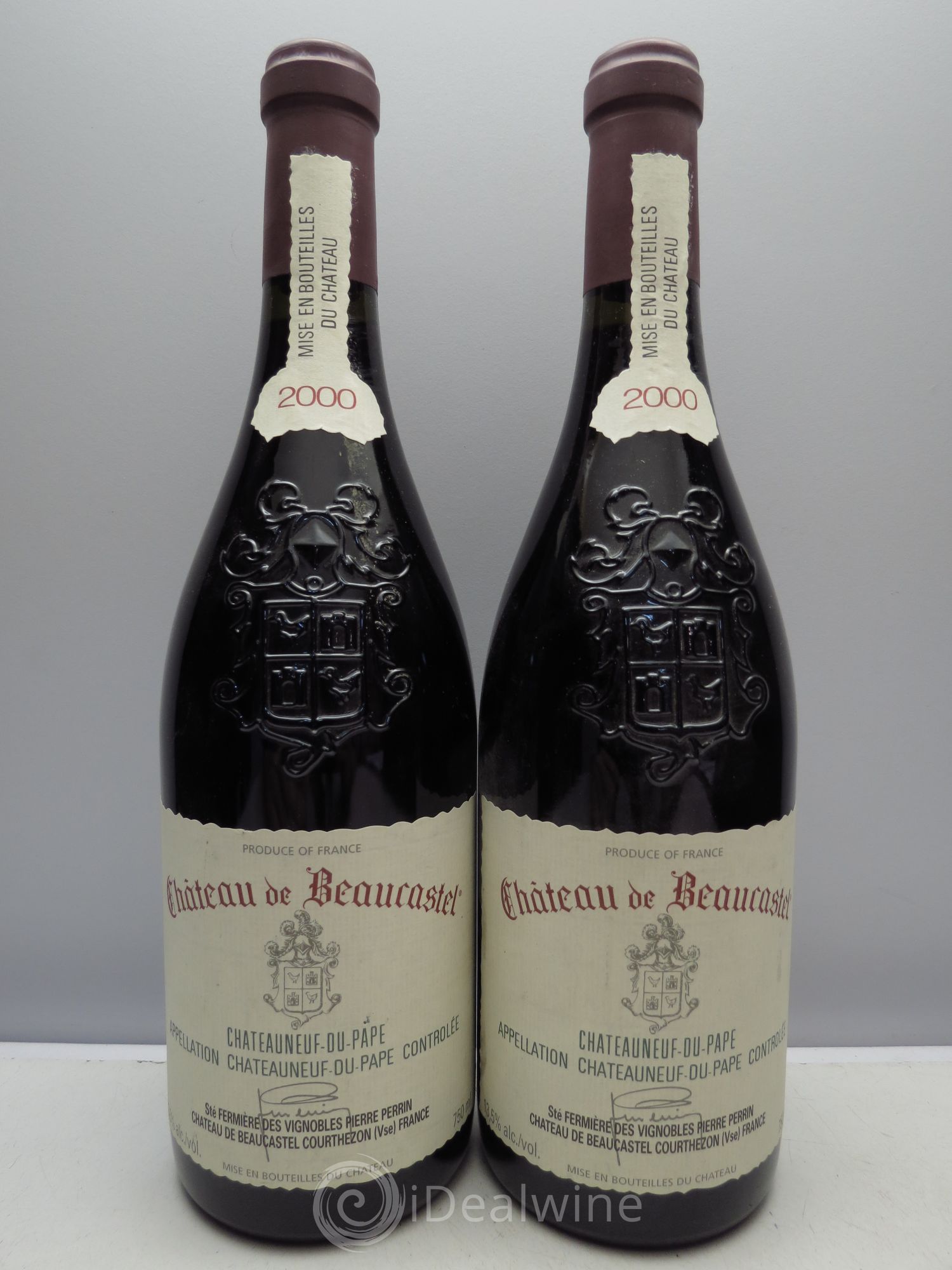 Châteauneuf-du-Pape Château de Beaucastel Famille Perrin 2000 - Lot de 2 bouteilles - 0