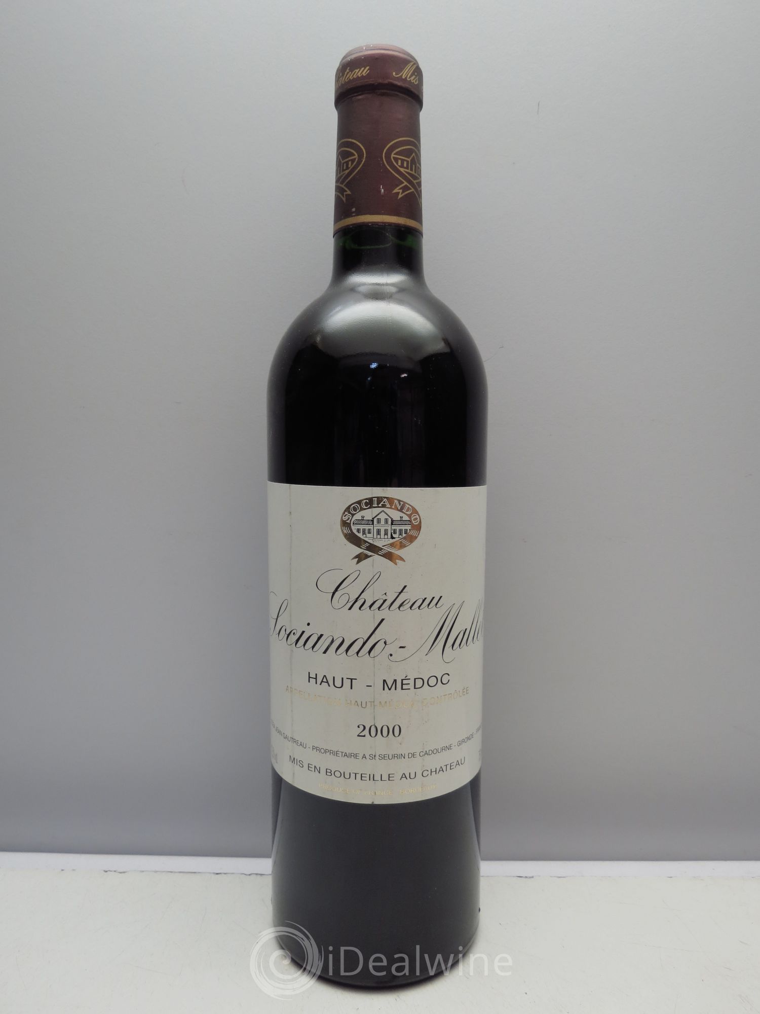 Château Sociando Mallet 2000 - Lot de 1 bouteille - 0