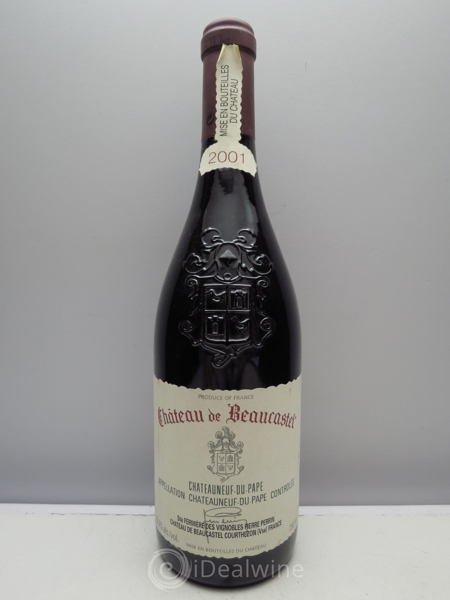 Châteauneuf-du-Pape Château de Beaucastel Famille Perrin 2001 - Lot de 1 bouteille - 0