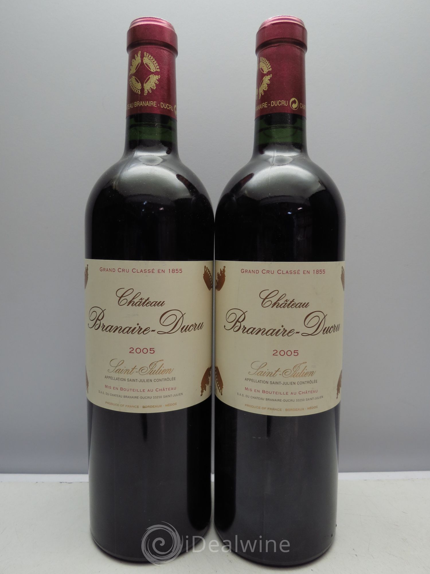 Château Branaire Ducru 4ème Grand Cru Classé 2005 - Lot de 2 bouteilles - 0