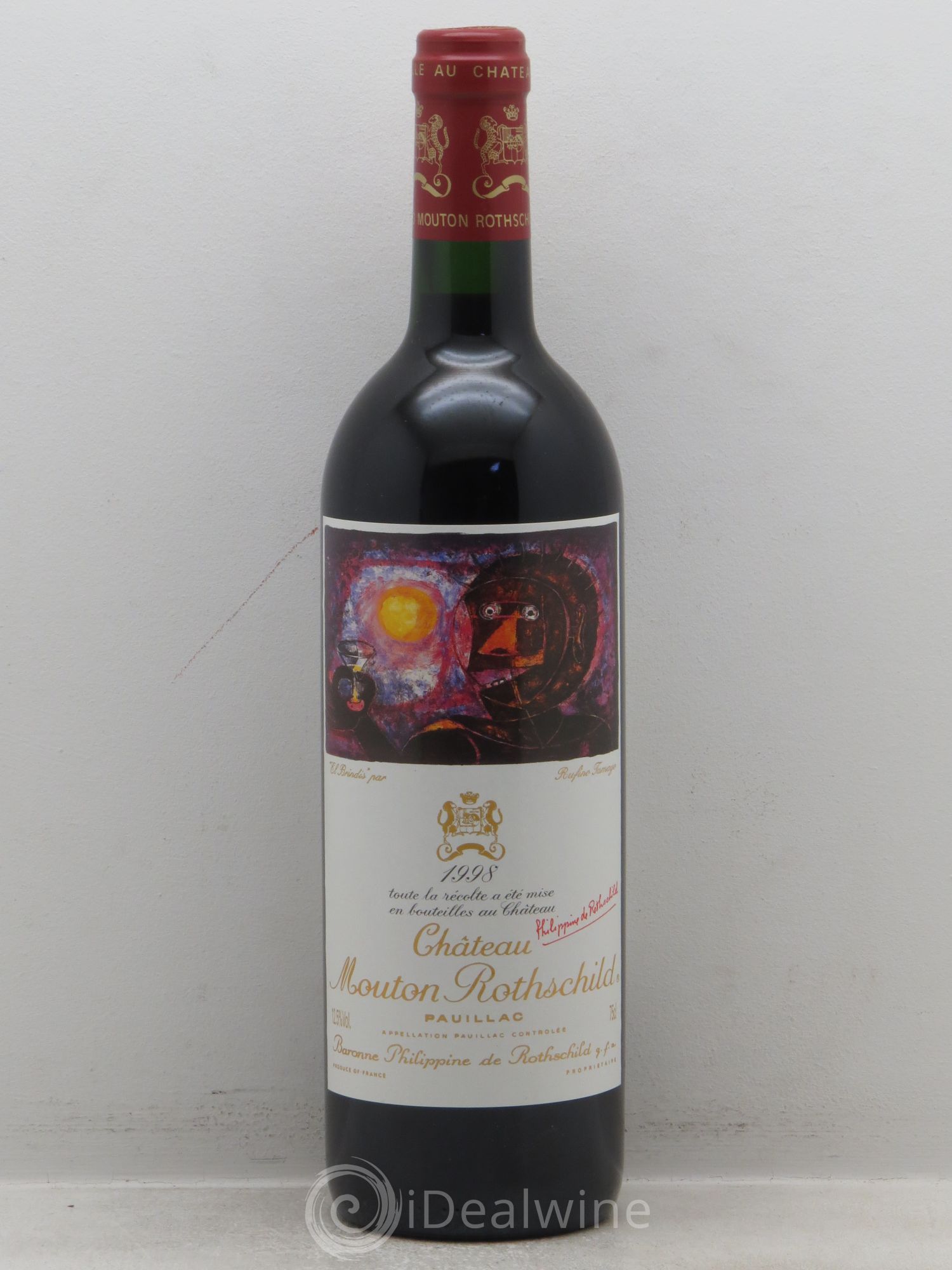 Château Mouton Rothschild 1er Grand Cru Classé 1998 - Lot de 1 bouteille - 0