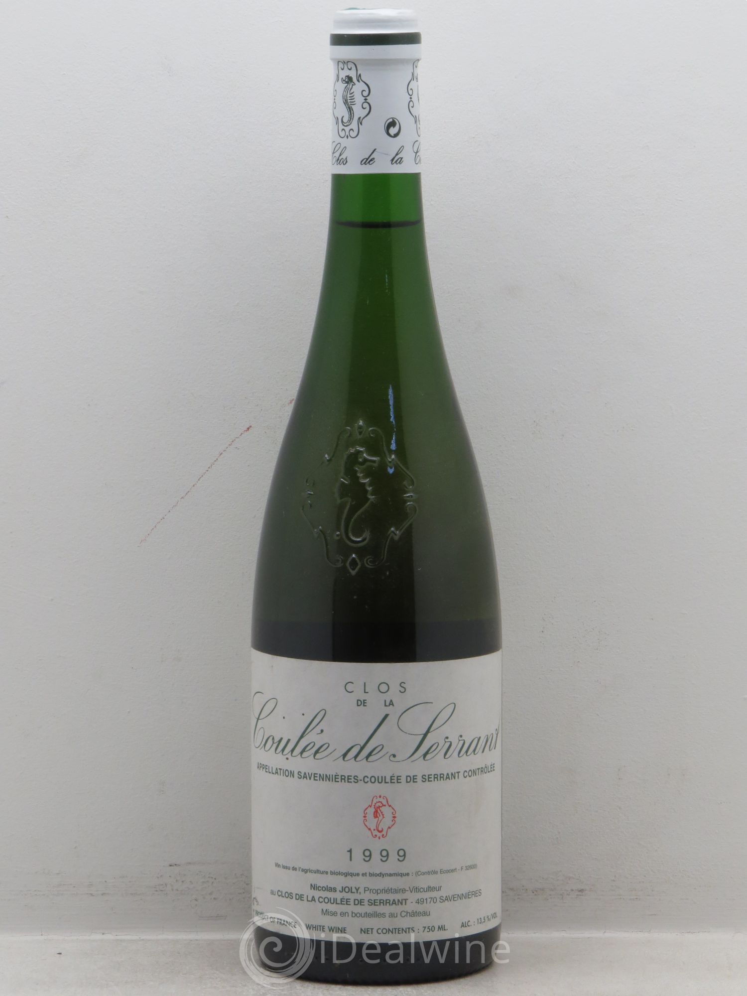 Savennières Clos de la Coulée de Serrant Vignobles de la Coulée de Serrant - Nicolas Joly 1999 - Lot de 1 bouteille - 0